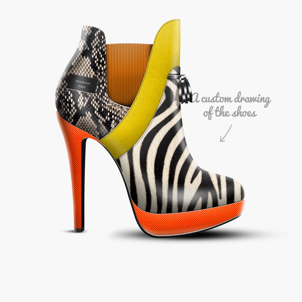 LUNAR STAMPÈDE limited edition shoe LUNAR STAMPÈDE artisan made in Italy shoes by Instarlux.us