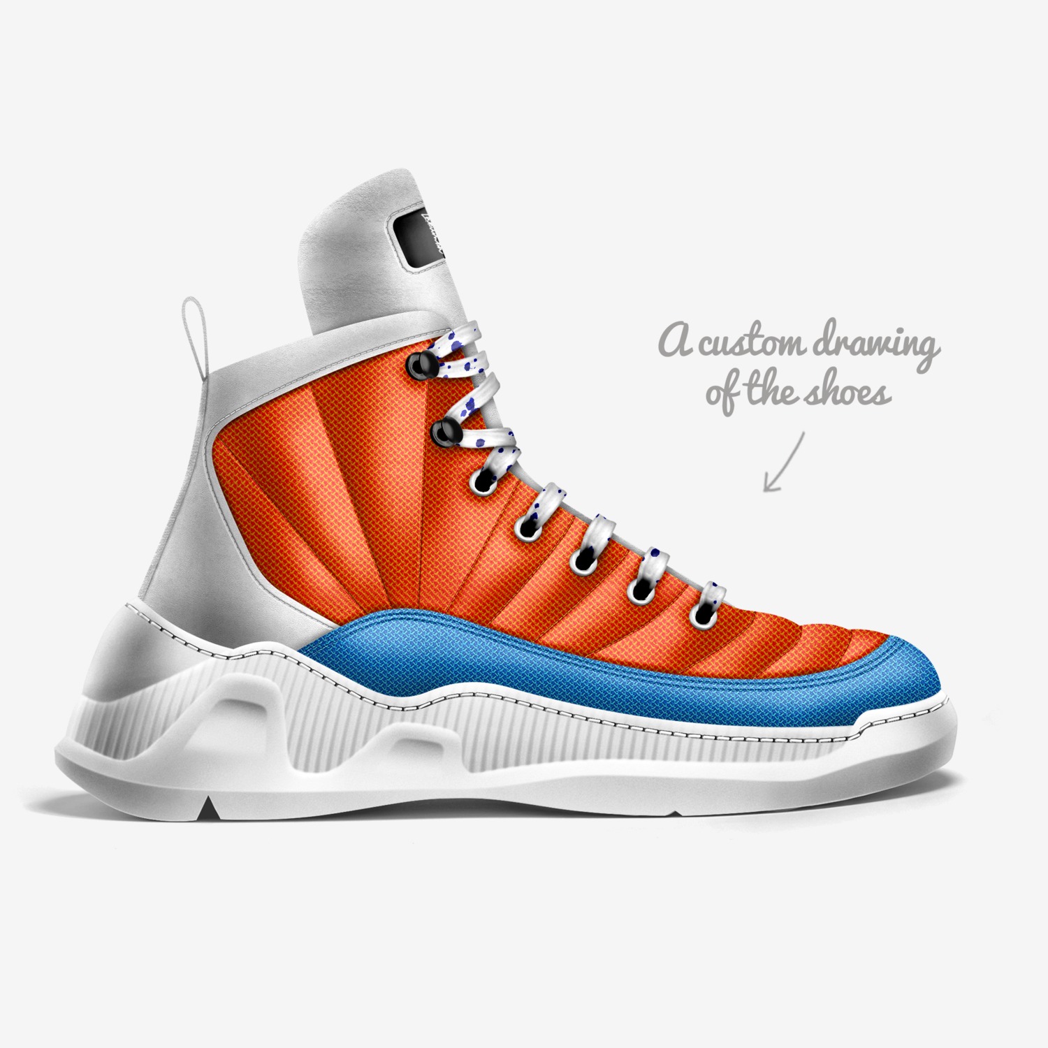 Labumba  custom made in Italy shoes by Samanthia Joseph | Sketch view