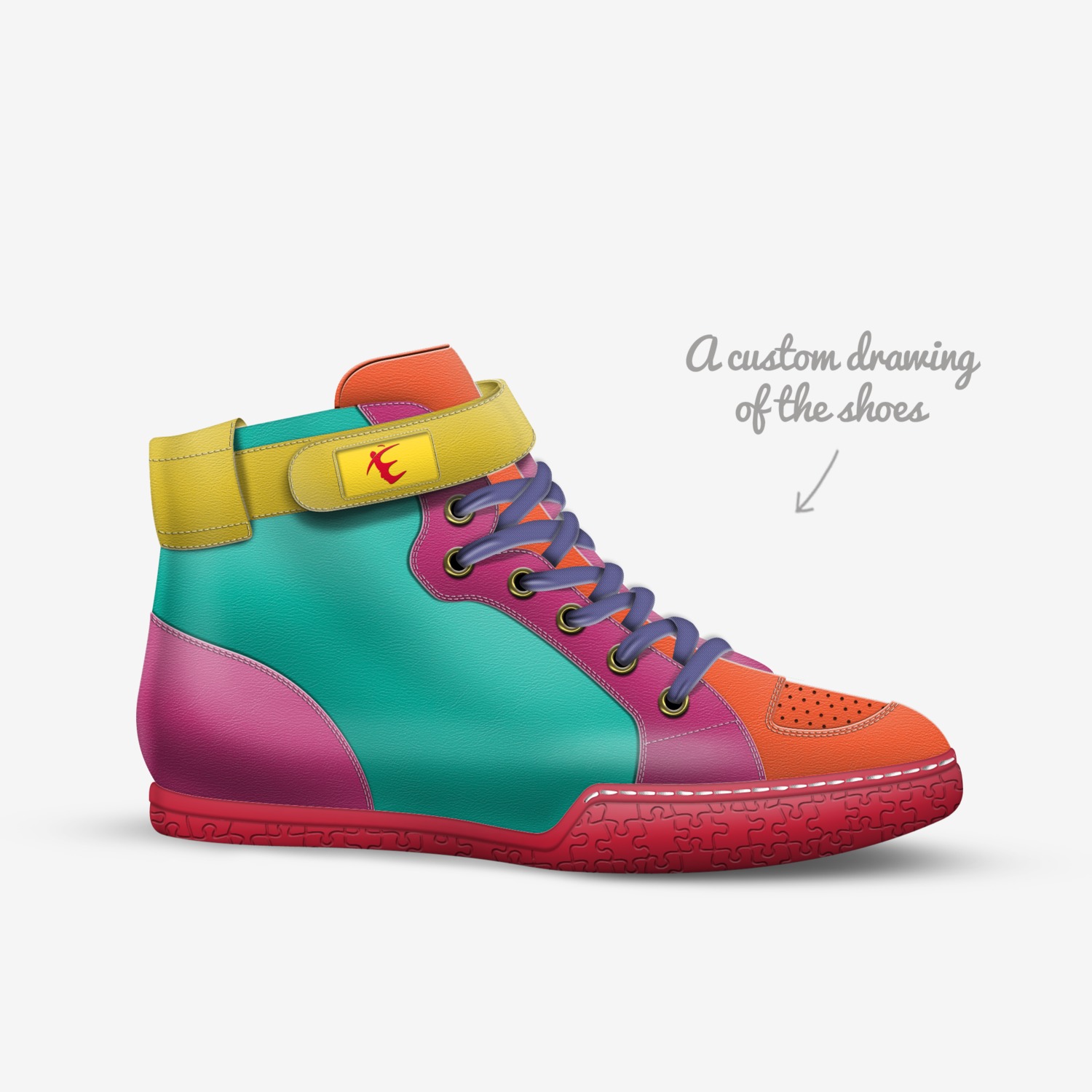 EBS_agency custom made in Italy shoes by Agency Aliveshoes | Sketch view