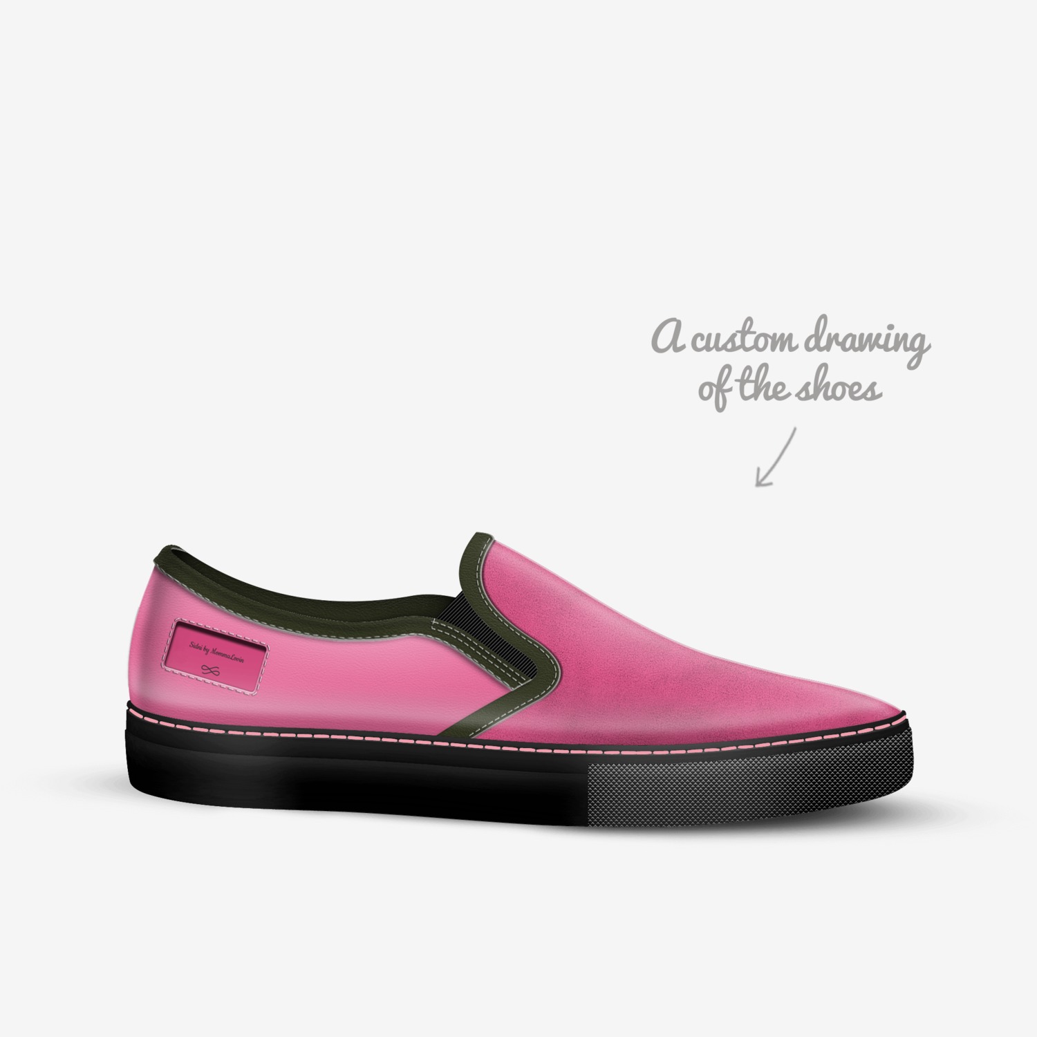 Sidni  custom made in Italy shoes by Nannette P Morrison | Sketch view