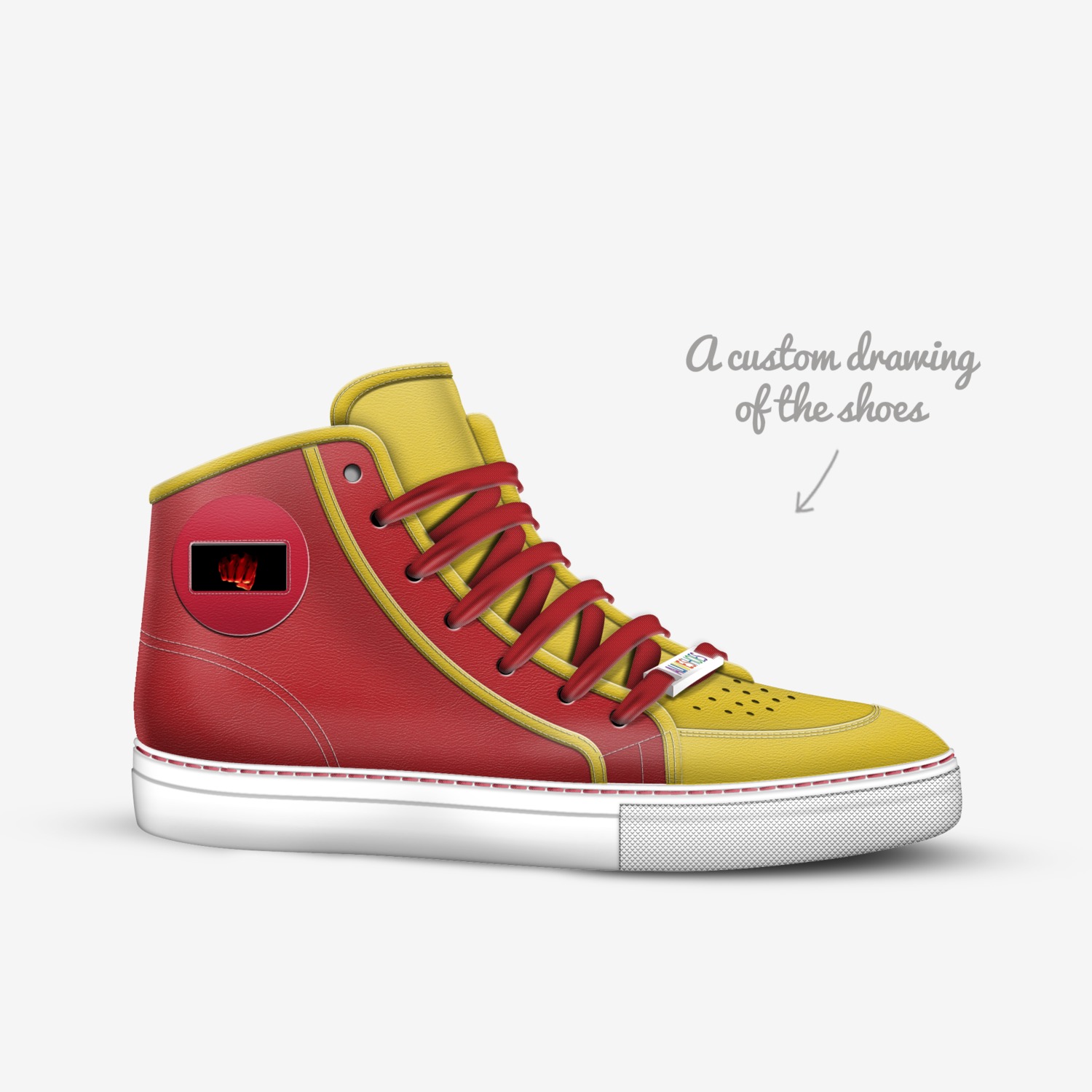One Punch custom made in Italy shoes by Blackluxmatters | Sketch view
