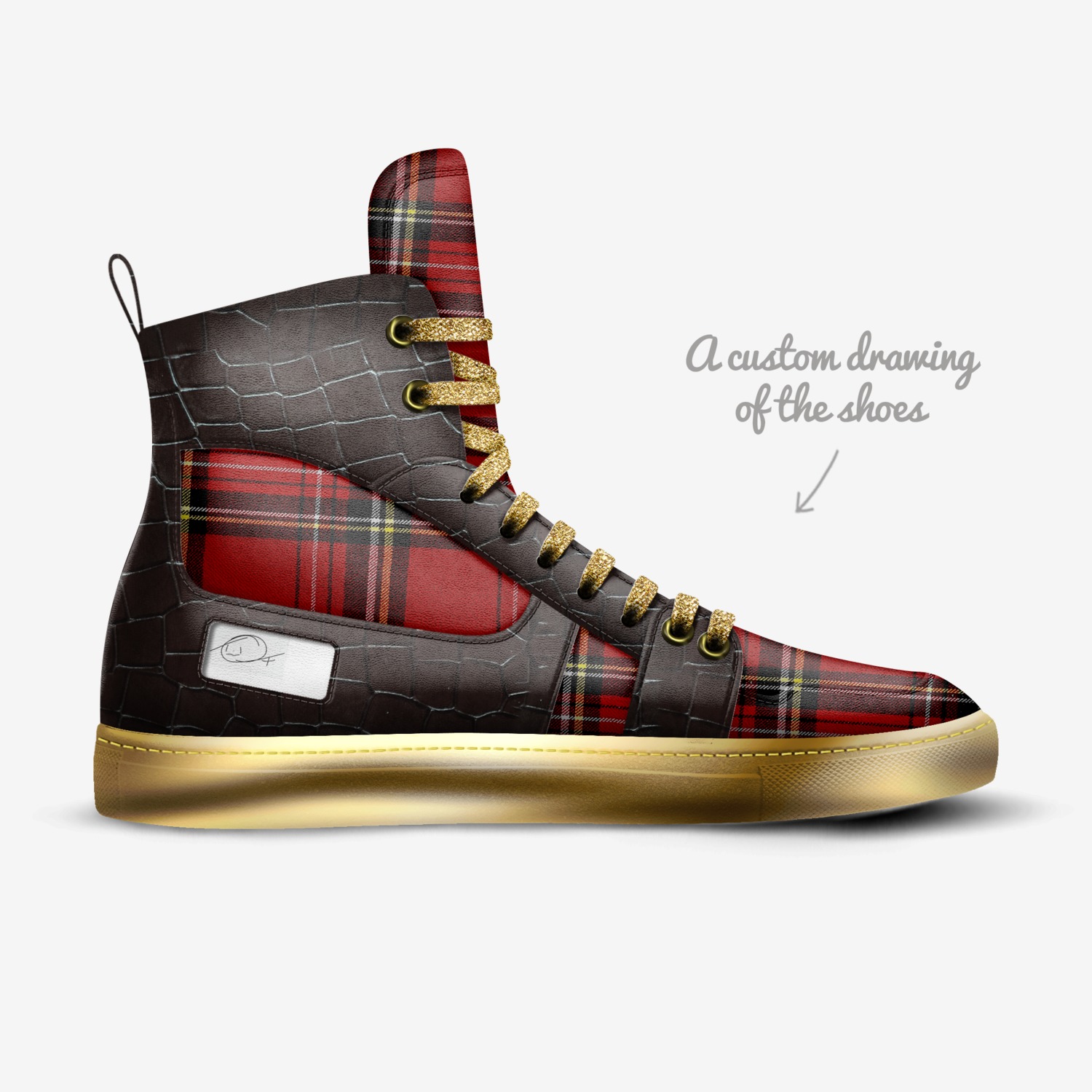 R$ch$e R$ch custom made in Italy shoes by Trevas Dixon | Sketch view