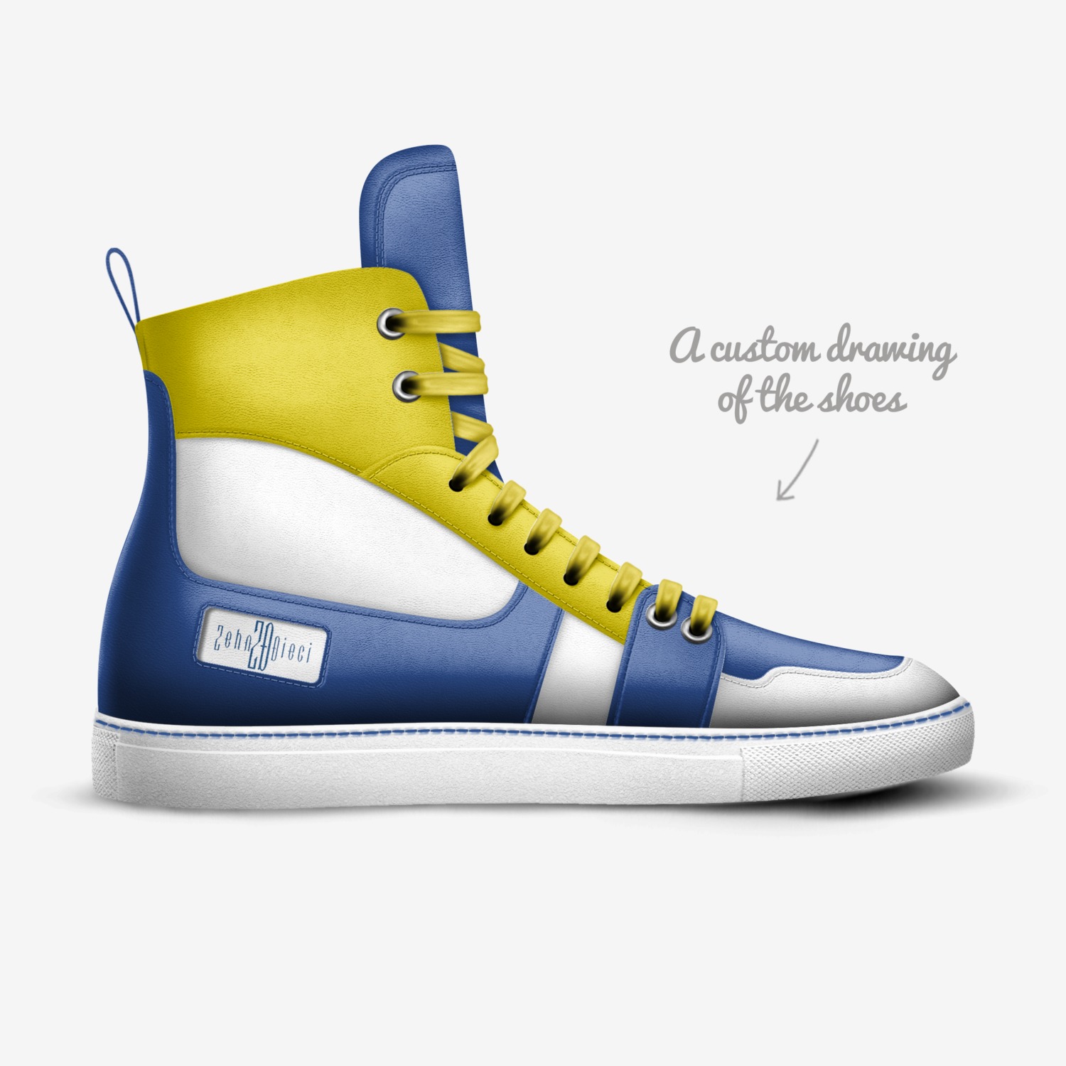 Kipaji custom made in Italy shoes by Zehn Dieci | Sketch view