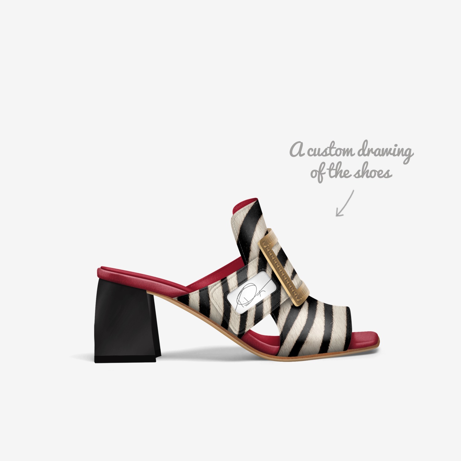 Full Circle custom made in Italy shoes by Trevas Dixon | Sketch view