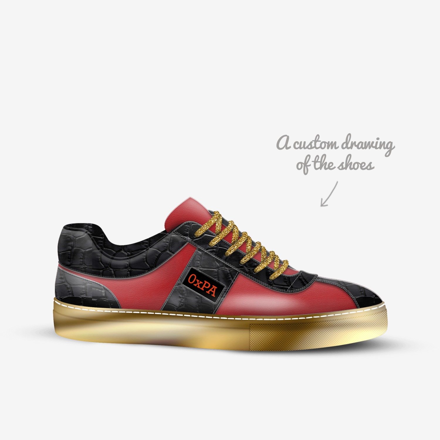 The Captain custom made in Italy shoes by Starbuckcag Swashbuckler | Sketch view