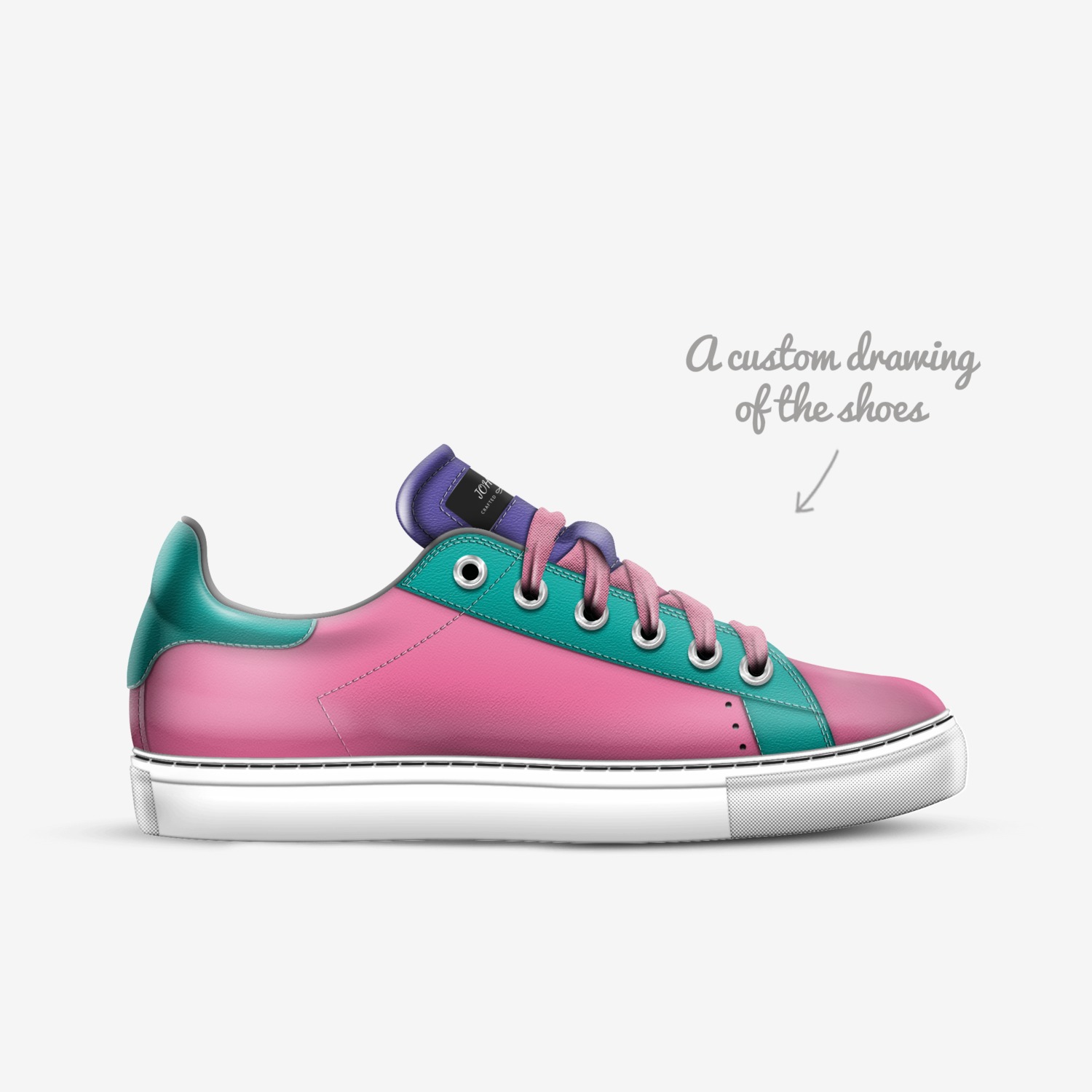 JOHN D custom made in Italy shoes by Johnnie Dancy | Sketch view