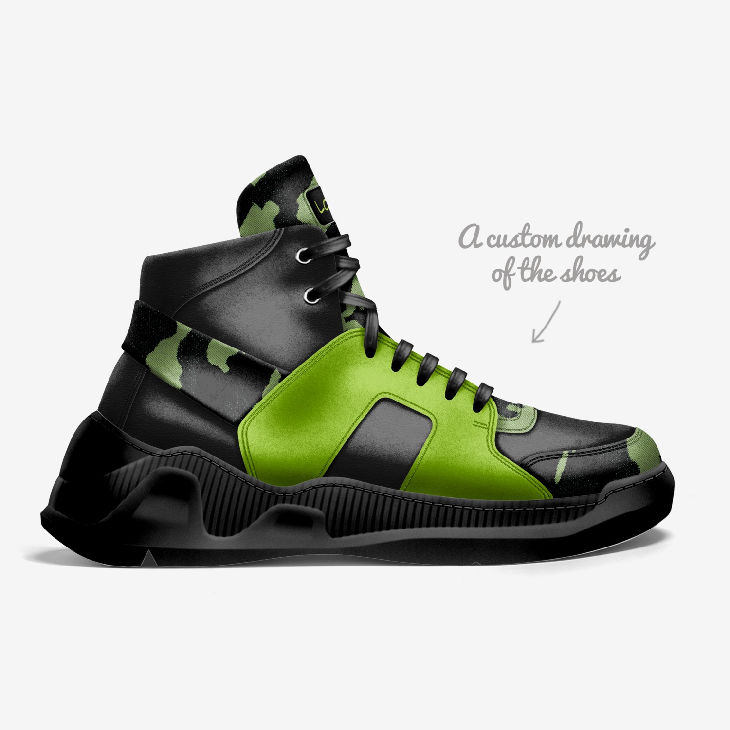 LACEMAN custom made in Italy shoes by Alan Walton | Sketch view