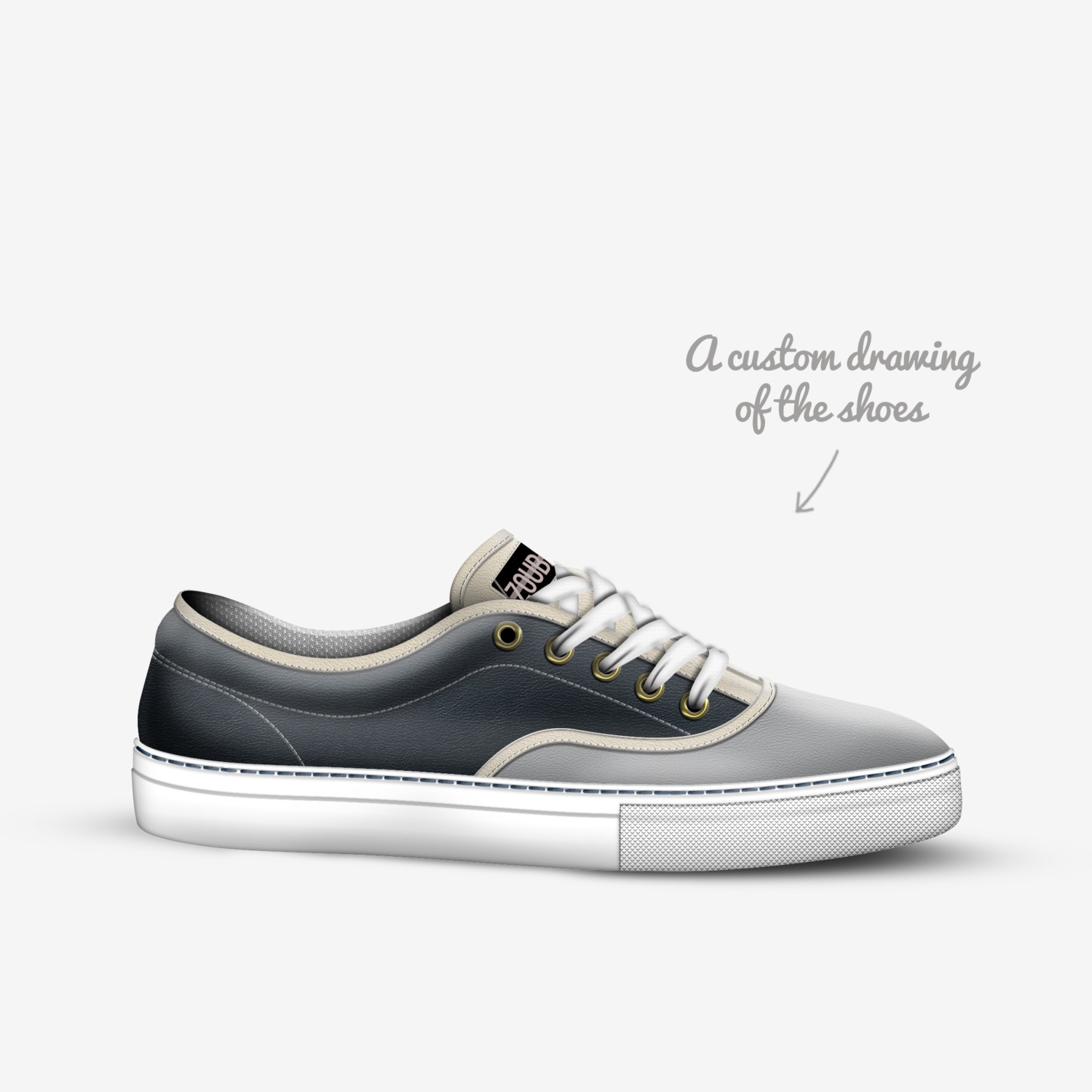 Zouba Shoes custom made in Italy shoes by Anna Saraste | Sketch view