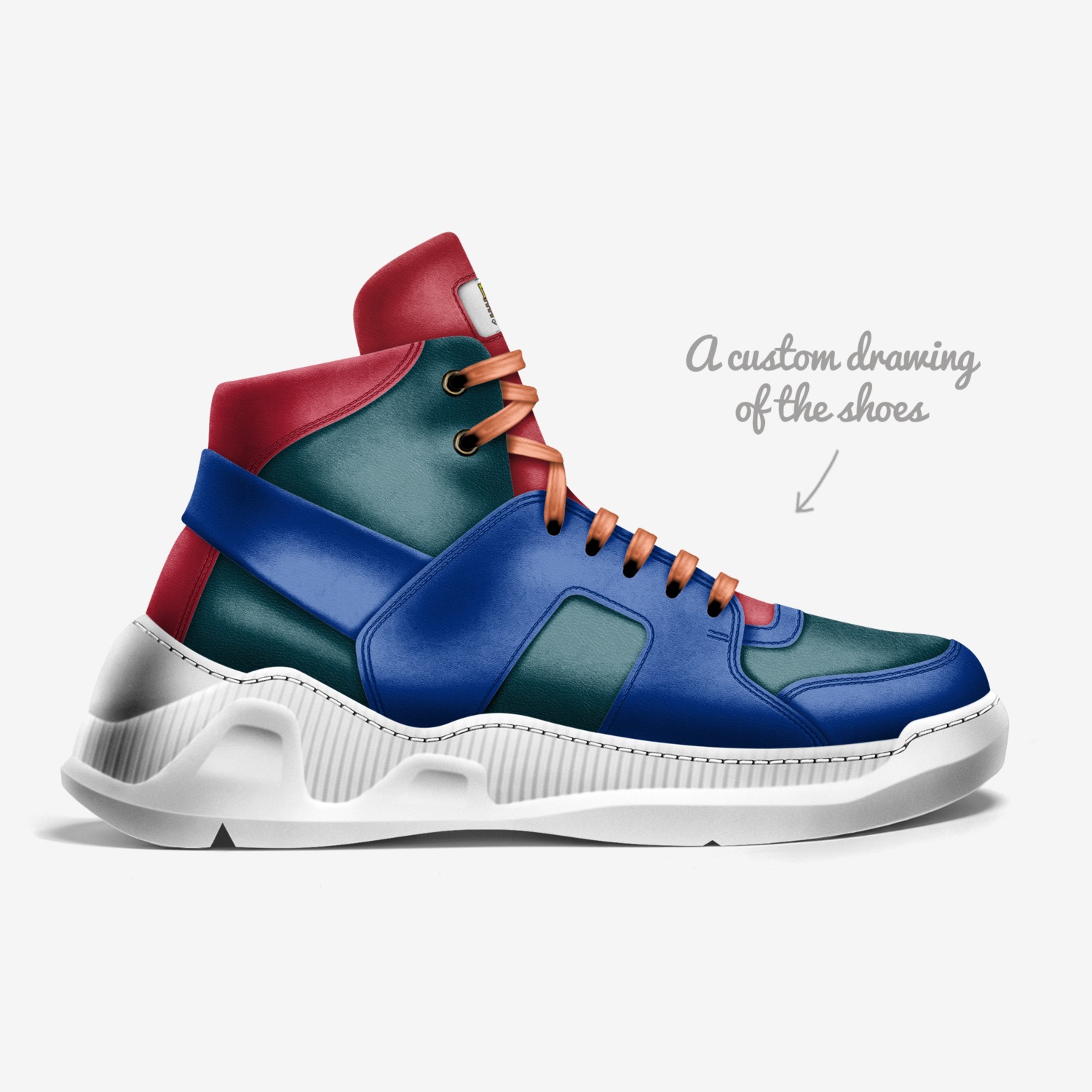 THiRD GEAR ELiTE  custom made in Italy shoes by David Mitchell | Sketch view