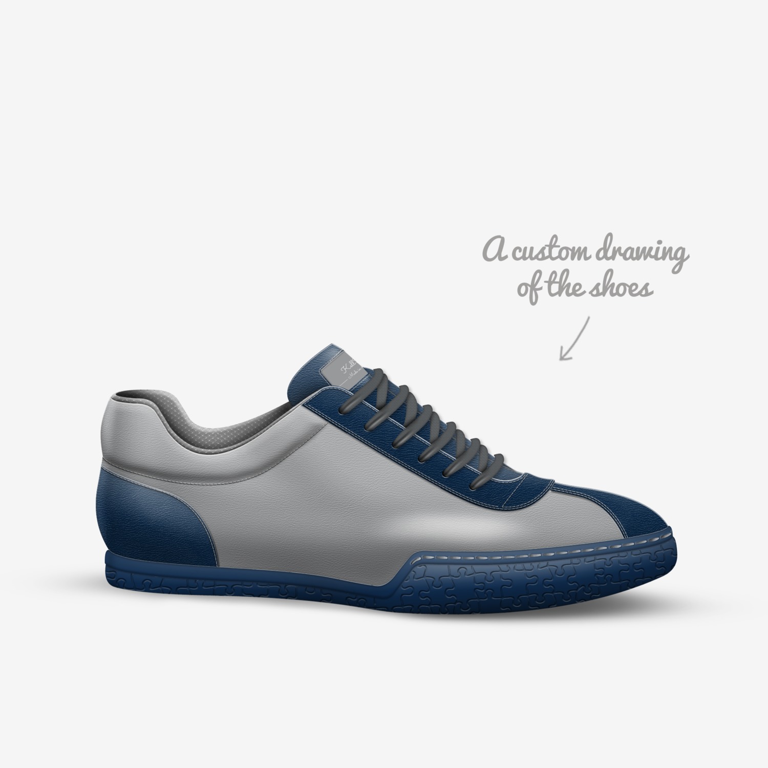 KellZ  custom made in Italy shoes by Darin Kelly | Sketch view