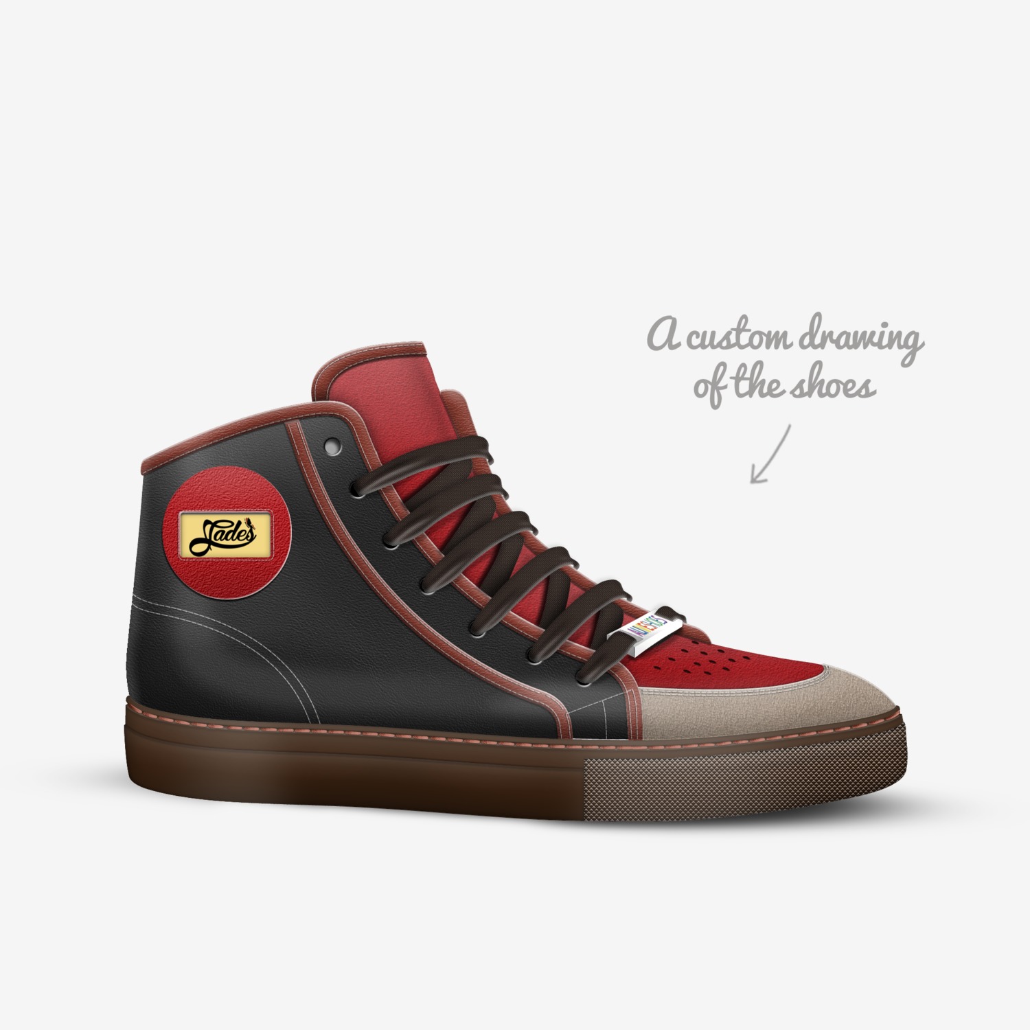 Jades_agency custom made in Italy shoes by Agency Aliveshoes | Sketch view