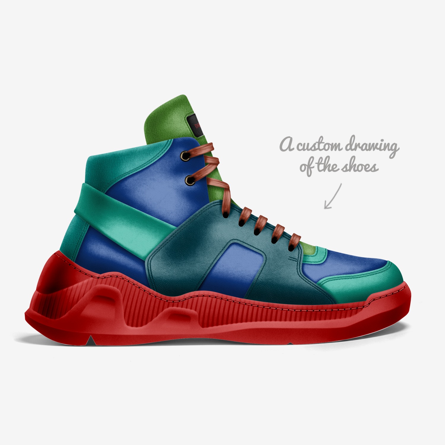 THiRD GEAR 3.O custom made in Italy shoes by David Mitchell | Sketch view