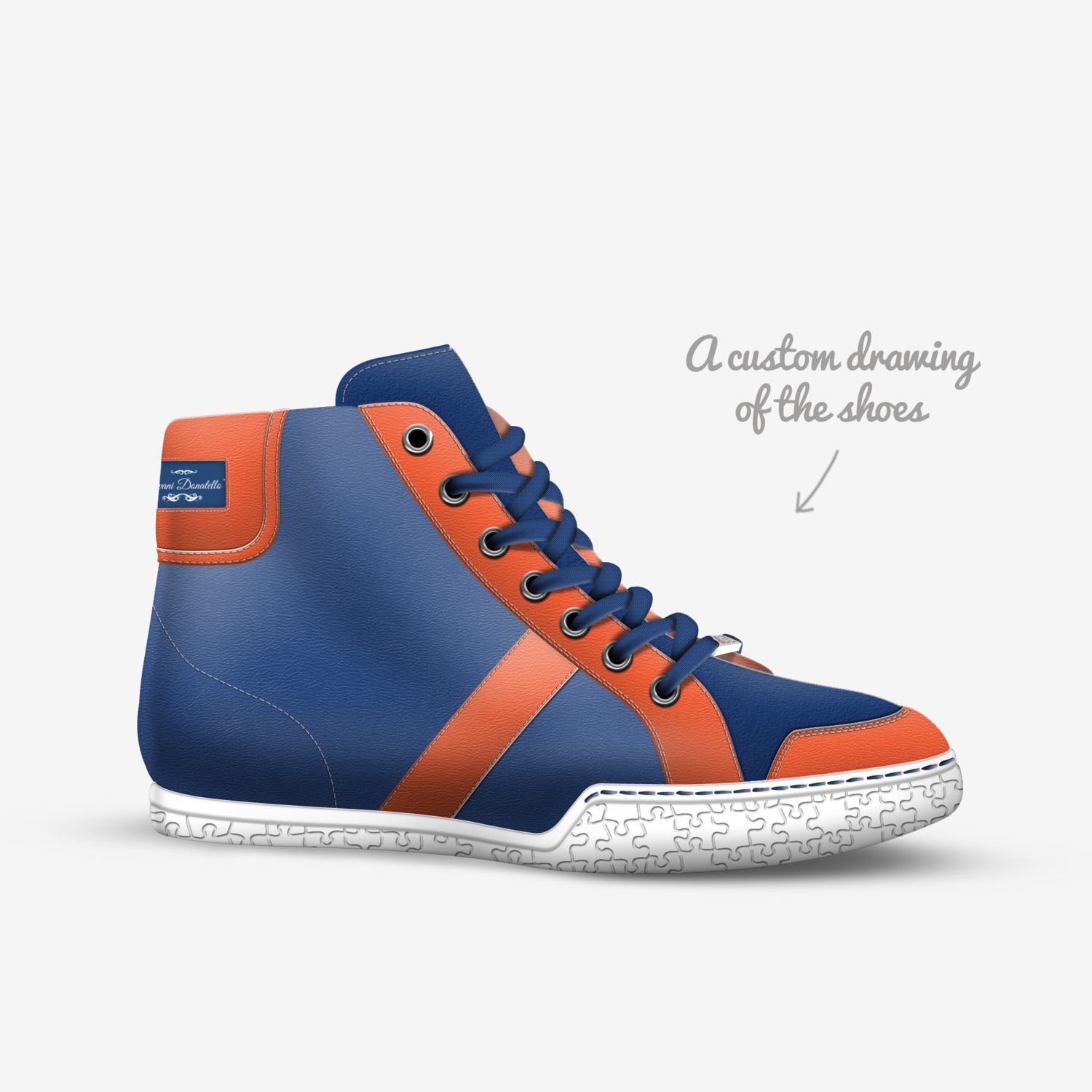 LIOVANI DONATELLO'_age custom made in Italy shoes by Agency Aliveshoes | Sketch view