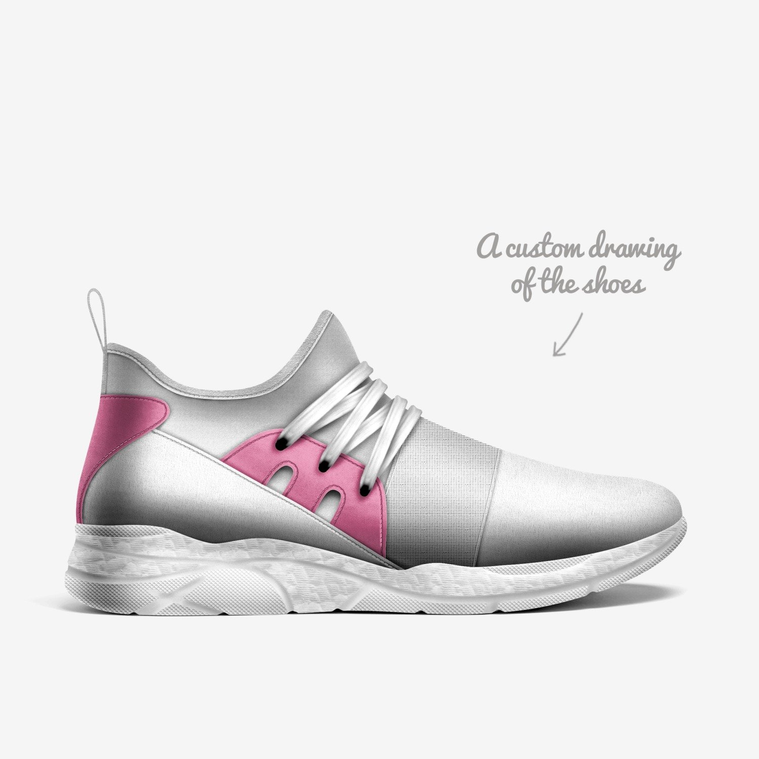 BB-HOPE custom made in Italy shoes by SHE Warrior | Sketch view
