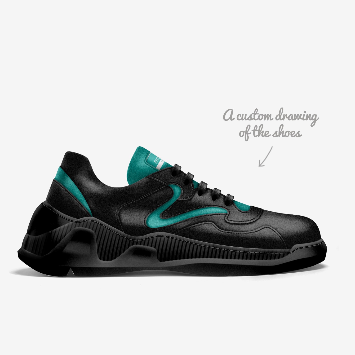 RICCH BYYOU  custom made in Italy shoes by Tamaree Austin | Sketch view
