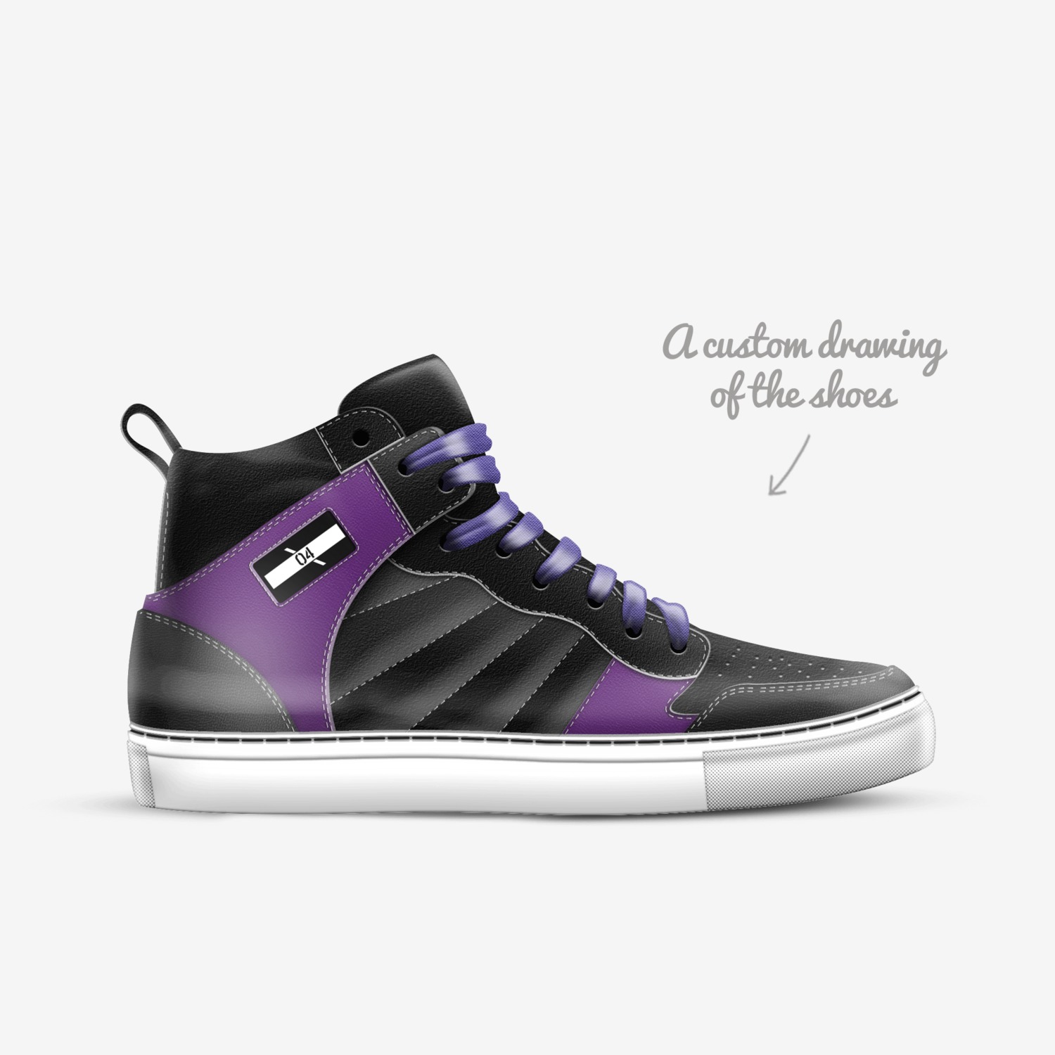 O4 custom made in Italy shoes by O 4 | Sketch view