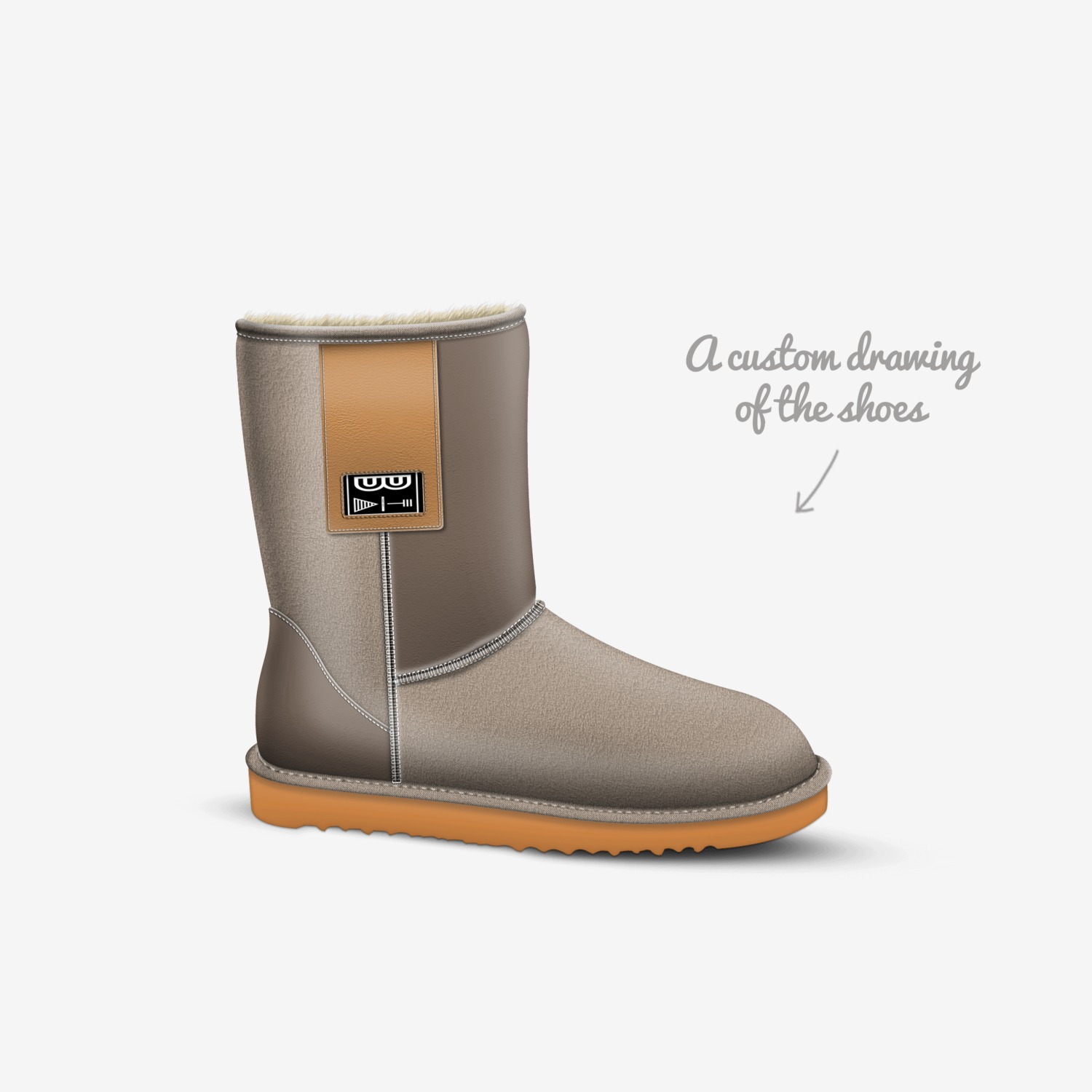 Nor'easter custom made in Italy shoes by L.j. Styles | Sketch view