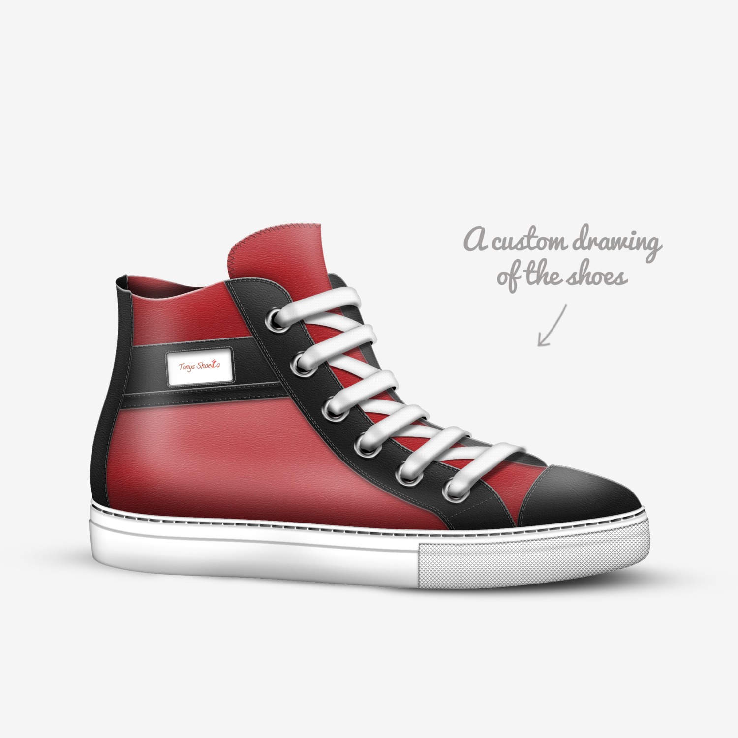 Tonys Shoe Co. custom made in Italy shoes by Tony Austin | Sketch view