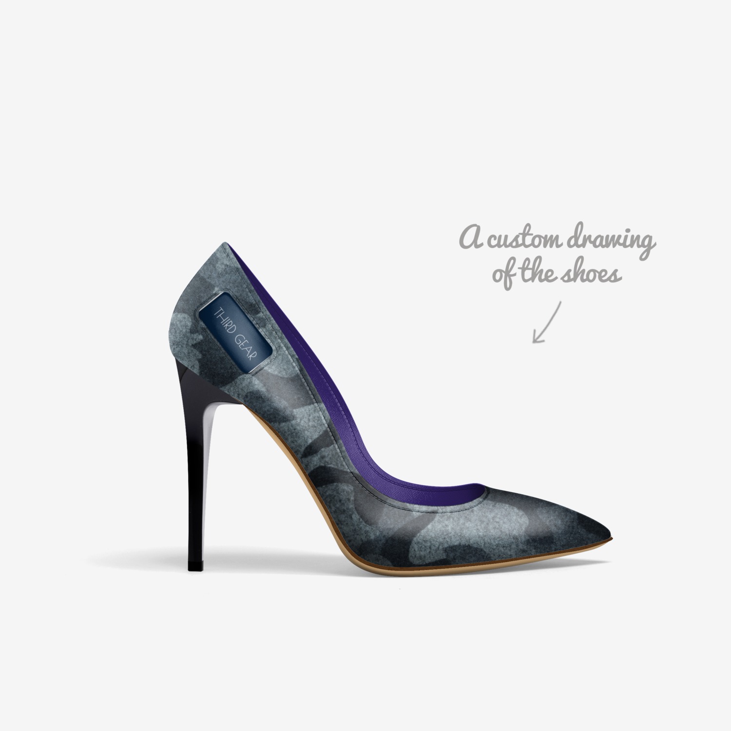 T G- SAHCHEEz custom made in Italy shoes by David Mitchell | Sketch view