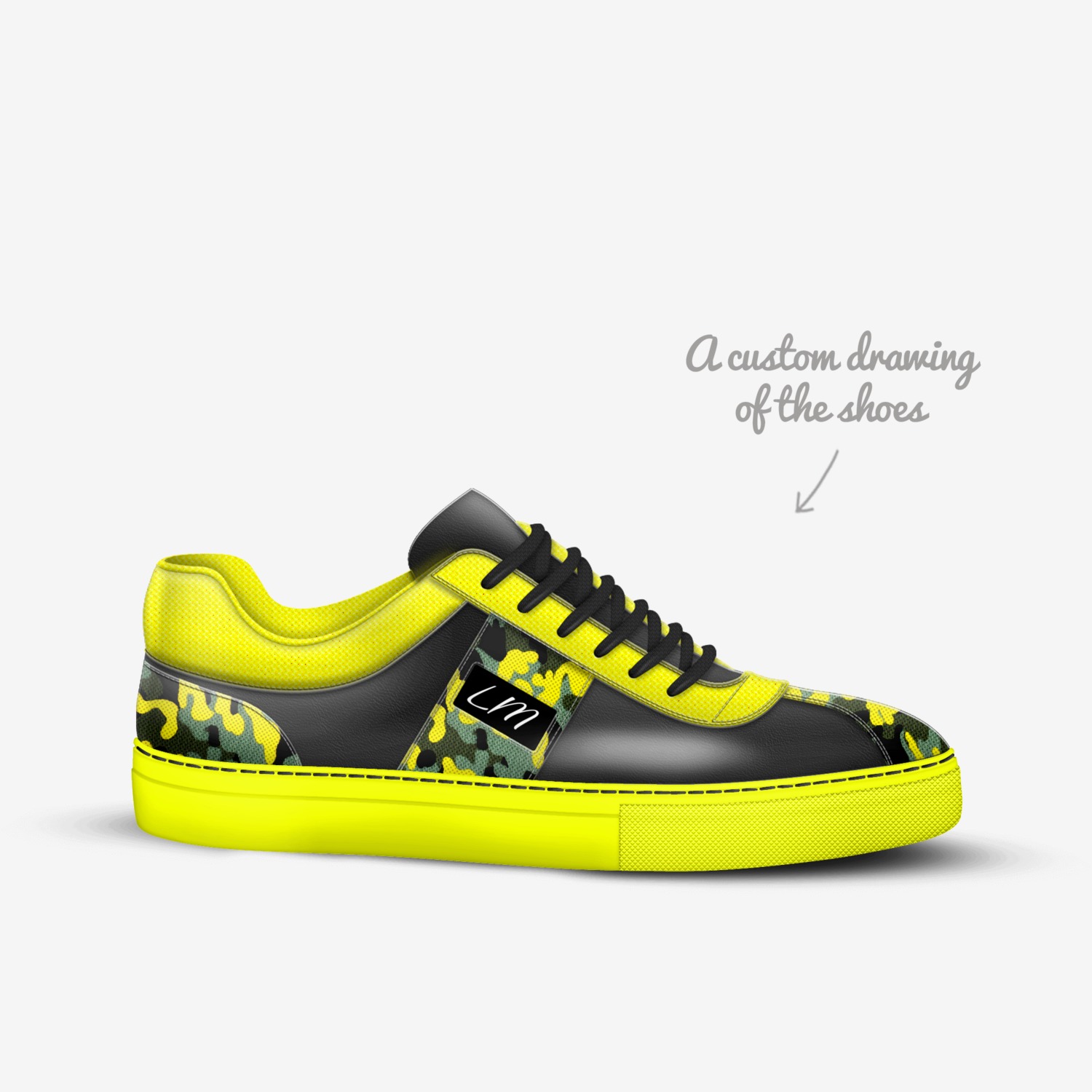 LACEMAN custom made in Italy shoes by Alan Walton | Sketch view