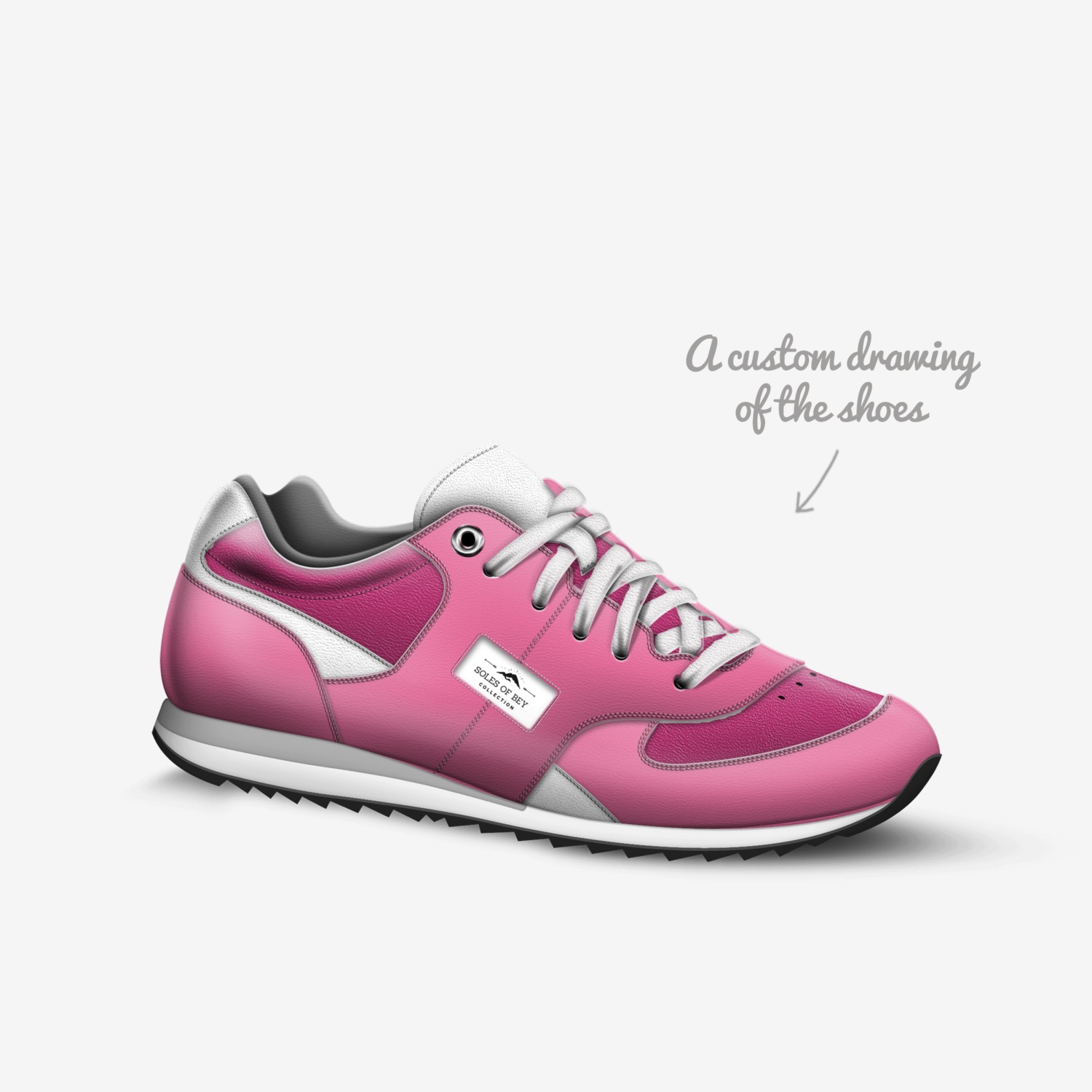 Soles of Bey  custom made in Italy shoes by Quiame Bey | Sketch view