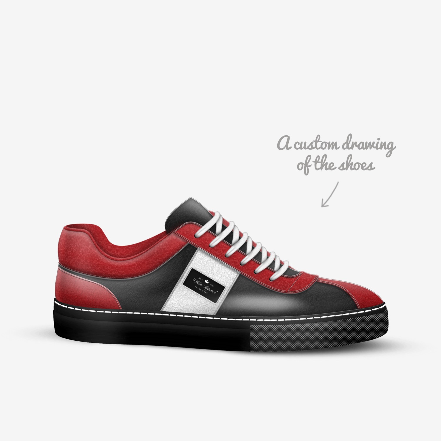 9Wear Apparel custom made in Italy shoes by Thomas Jackson | Sketch view