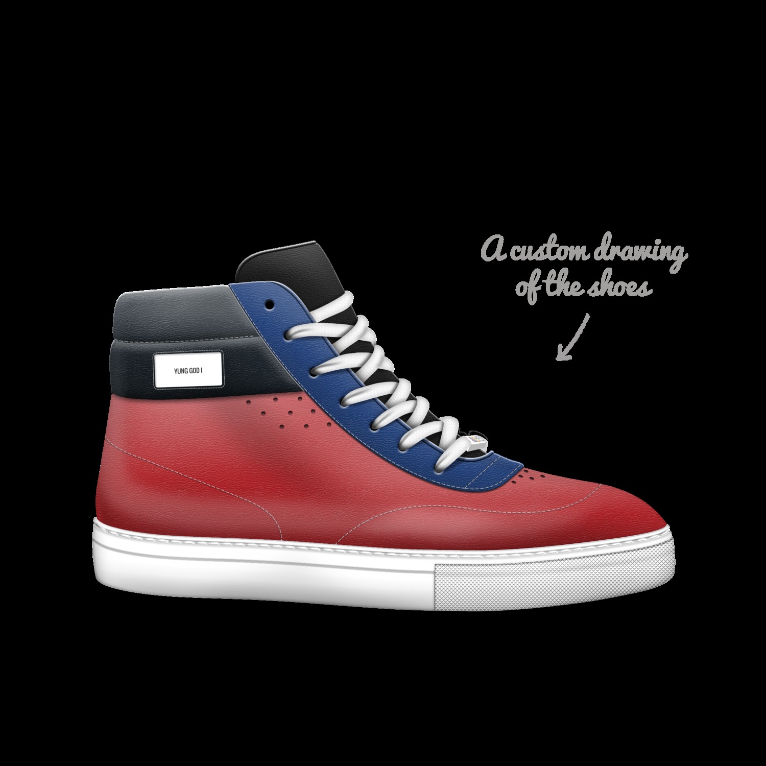 Yung God I A Custom Shoe concept by Dante Young