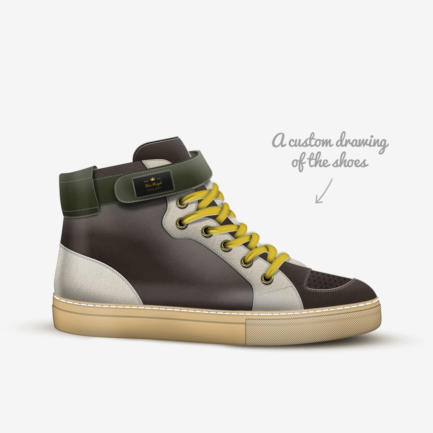 VanReigh custom made in Italy shoes by Johnathan Neukirch | Sketch view