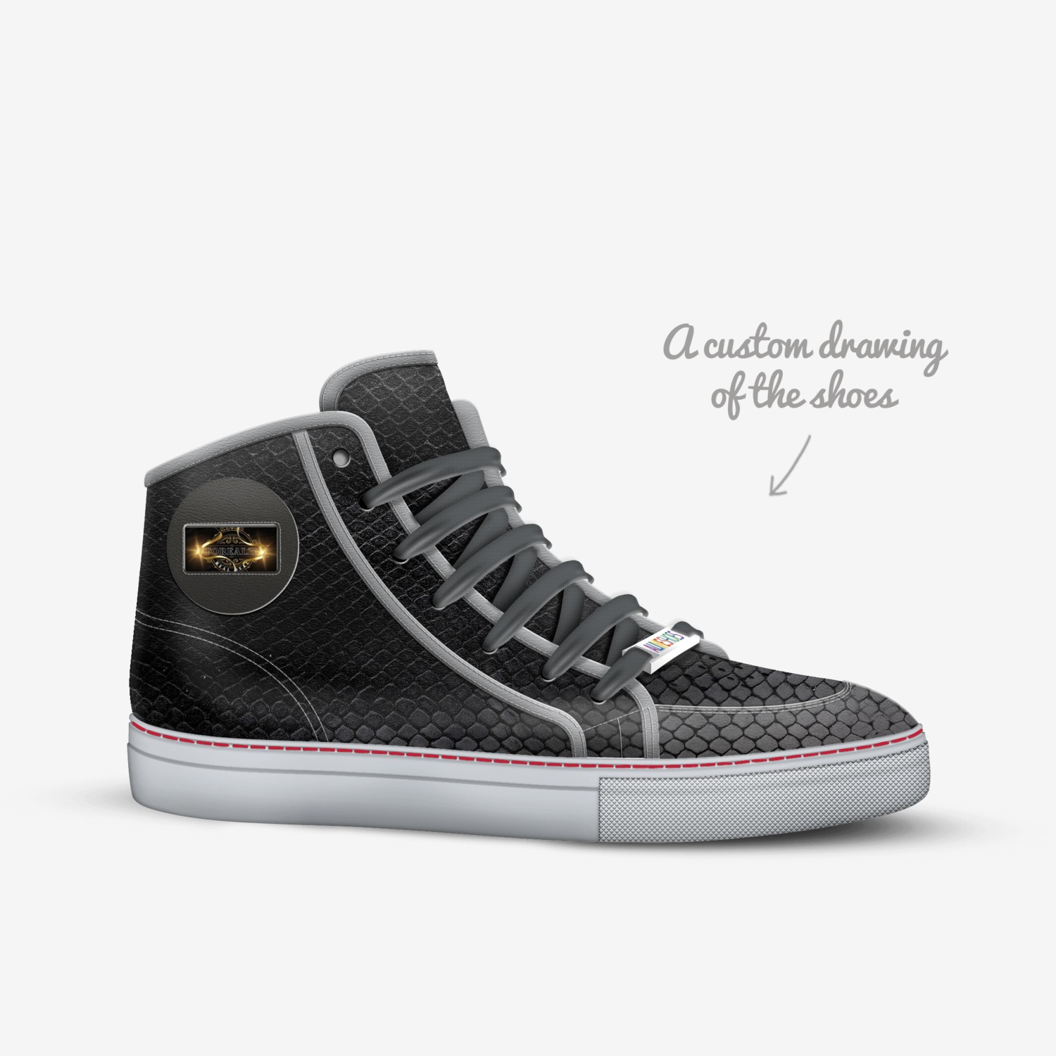 FoRealZ! Shoe Co. custom made in Italy shoes by David Bartholet | Sketch view