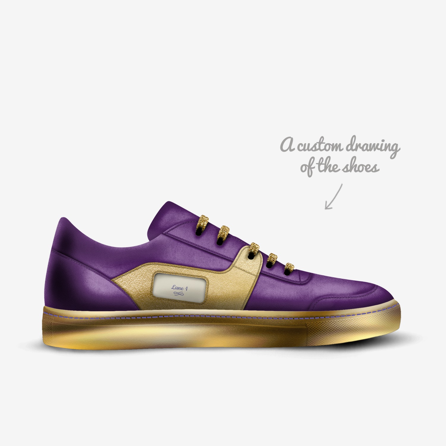 Lane 1 - SABATON custom made in Italy shoes by Amira-dior Traynham- Artis | Sketch view