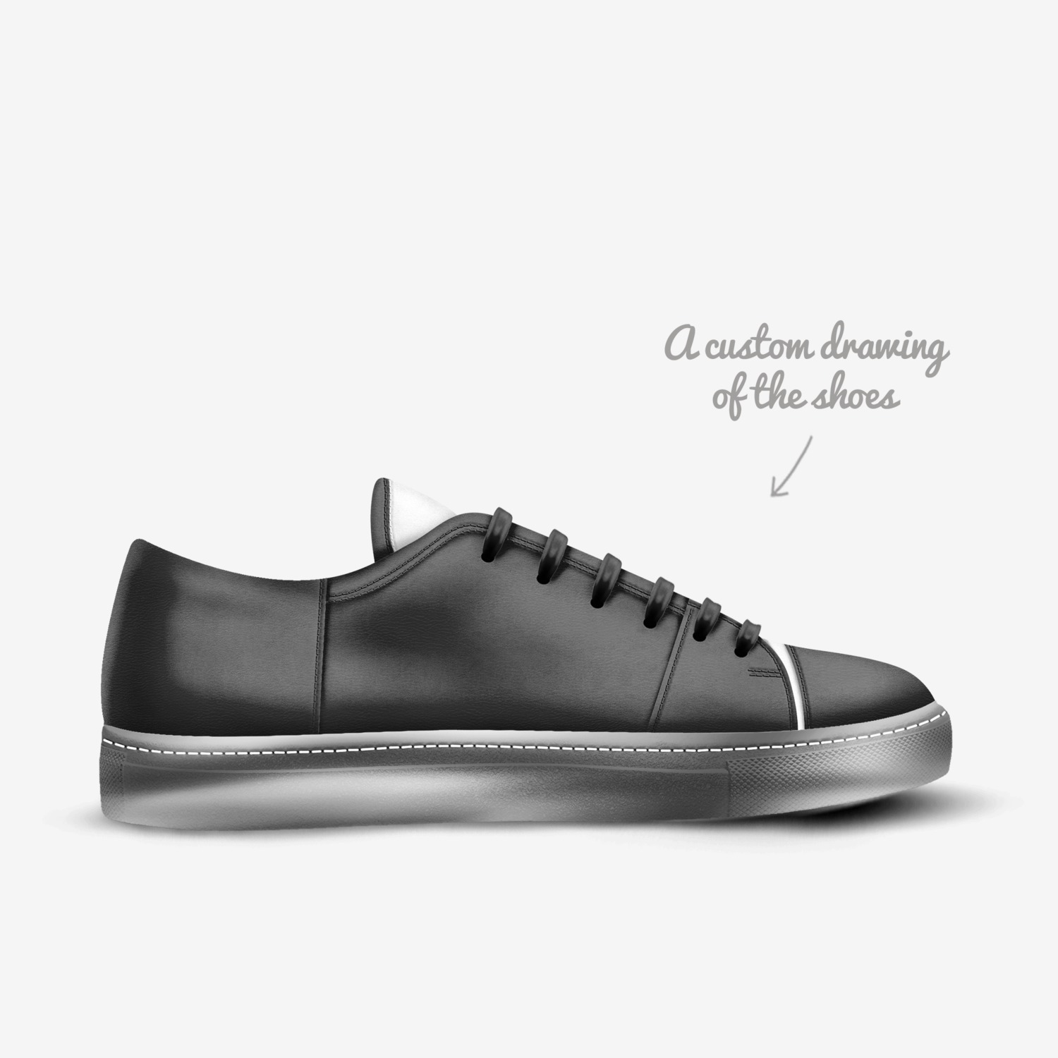 Simply Red De custom made in Italy shoes by Kazarr Coleman | Sketch view