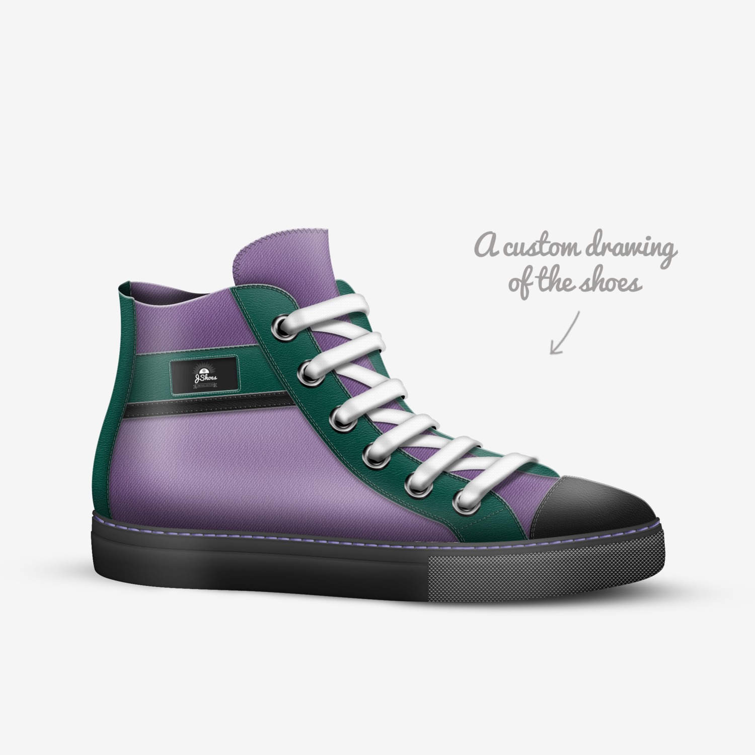 JShoes custom made in Italy shoes by Jessica Greene | Sketch view