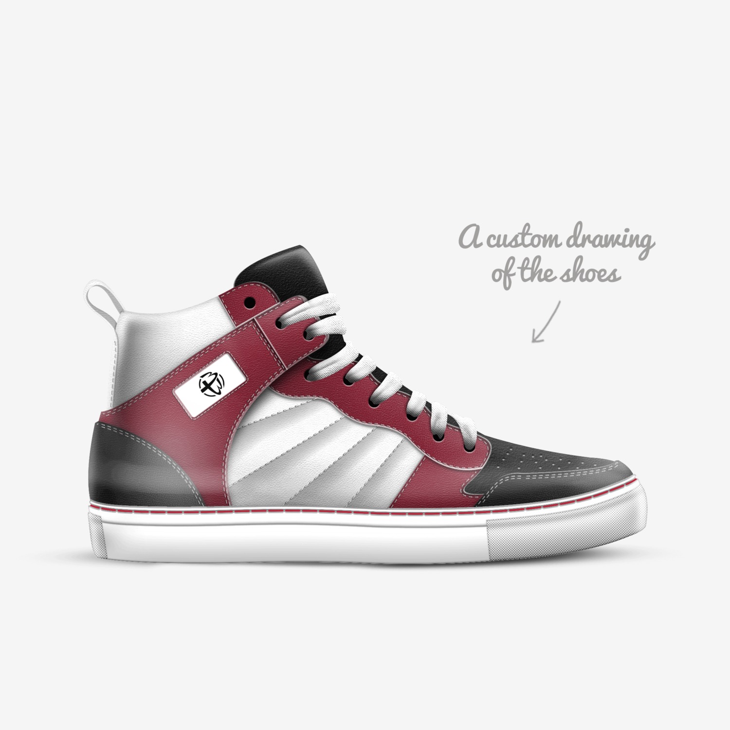 BW custom made in Italy shoes by Bryan Walther | Sketch view
