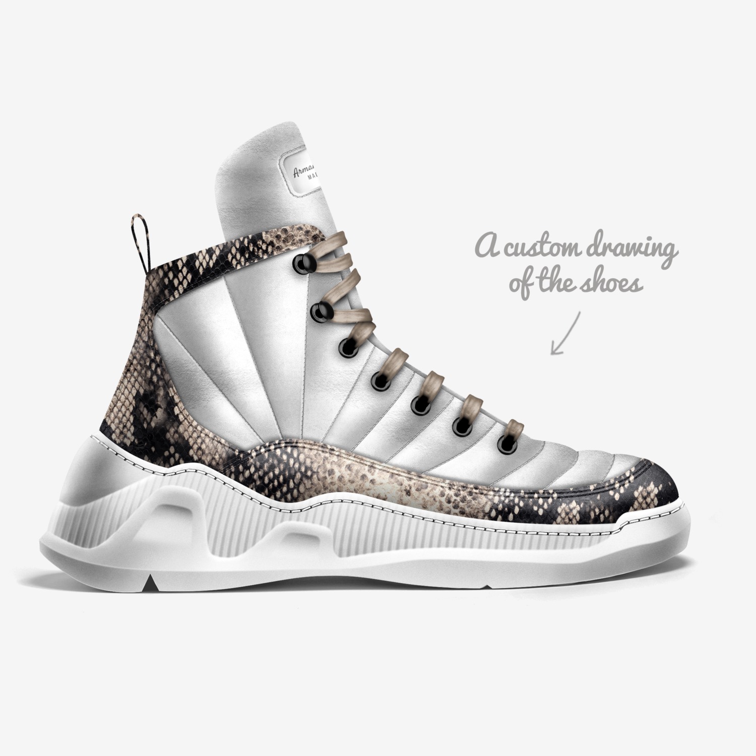 Armando Ginardi custom made in Italy shoes by Armand Ginyard | Sketch view