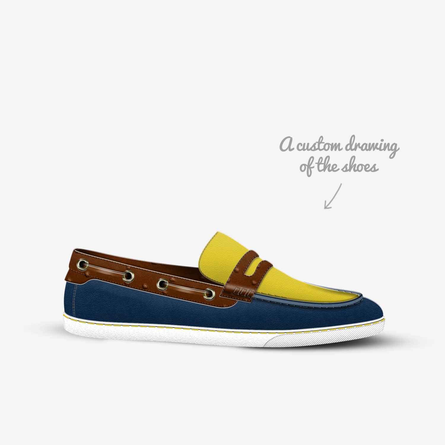 Astratta custom made in Italy shoes by Tiffany Guido | Sketch view