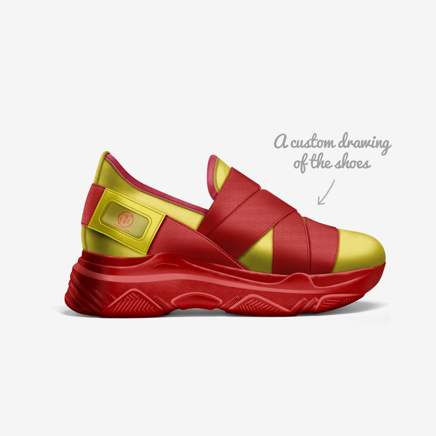 GFL custom made in Italy shoes by Gilbert Ngyia | Sketch view