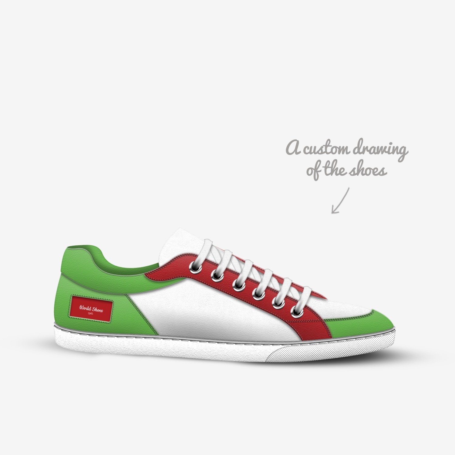 World Shoes custom made in Italy shoes by Yennai Castillo | Sketch view