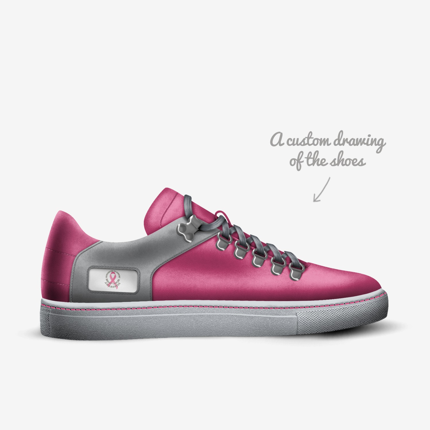 Silhouettes  custom made in Italy shoes by Jermale Jones | Sketch view