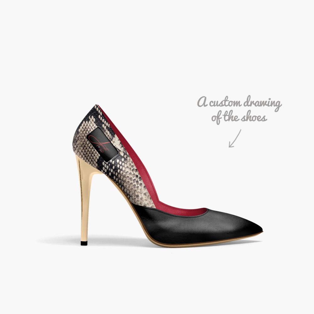 Astratta 2.0 limited edition shoe Astratta 2.0 artisan made in Italy shoes by Tiffany Guido