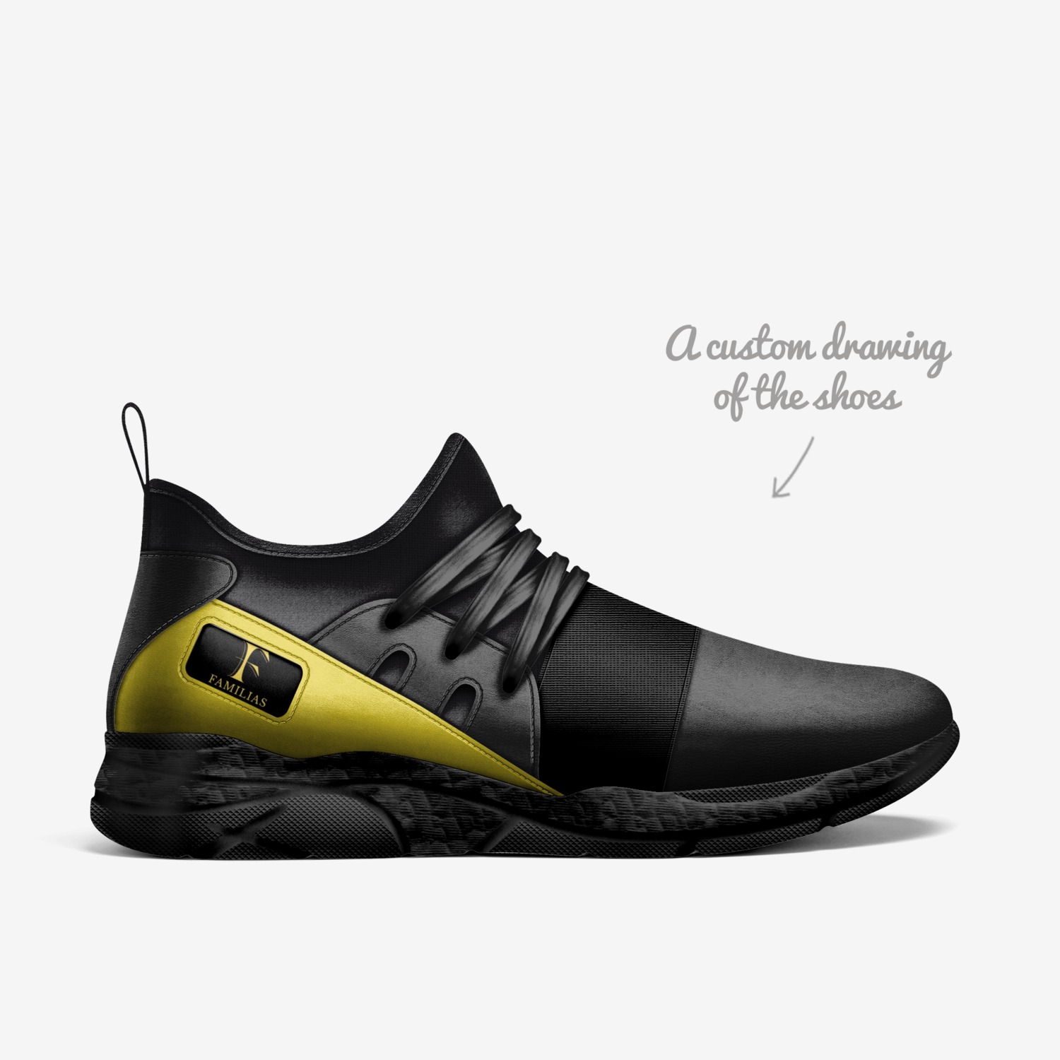 FAMILIAS custom made in Italy shoes by Robbie Brice | Sketch view