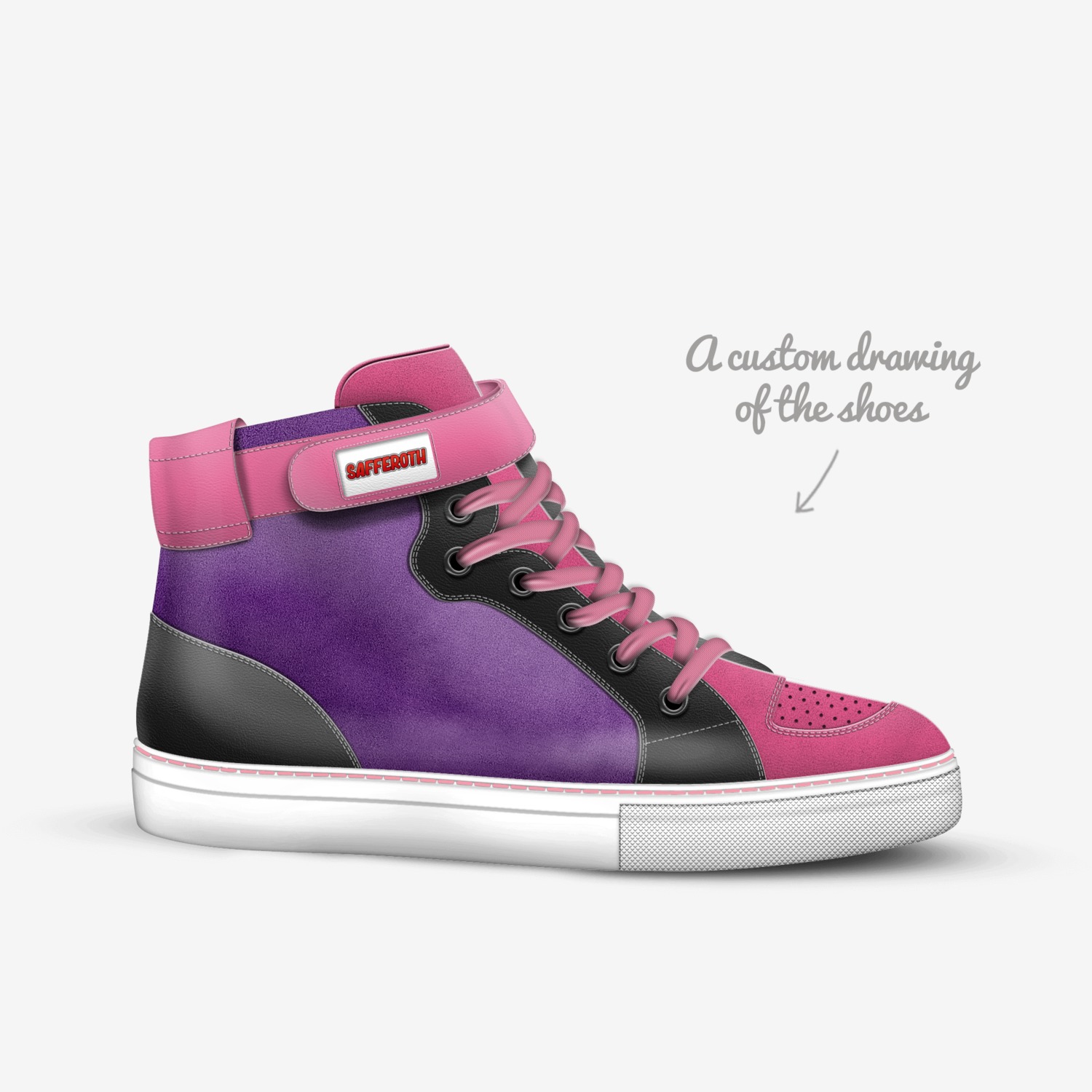 Safferoth Footware custom made in Italy shoes by Cody Newton | Sketch view