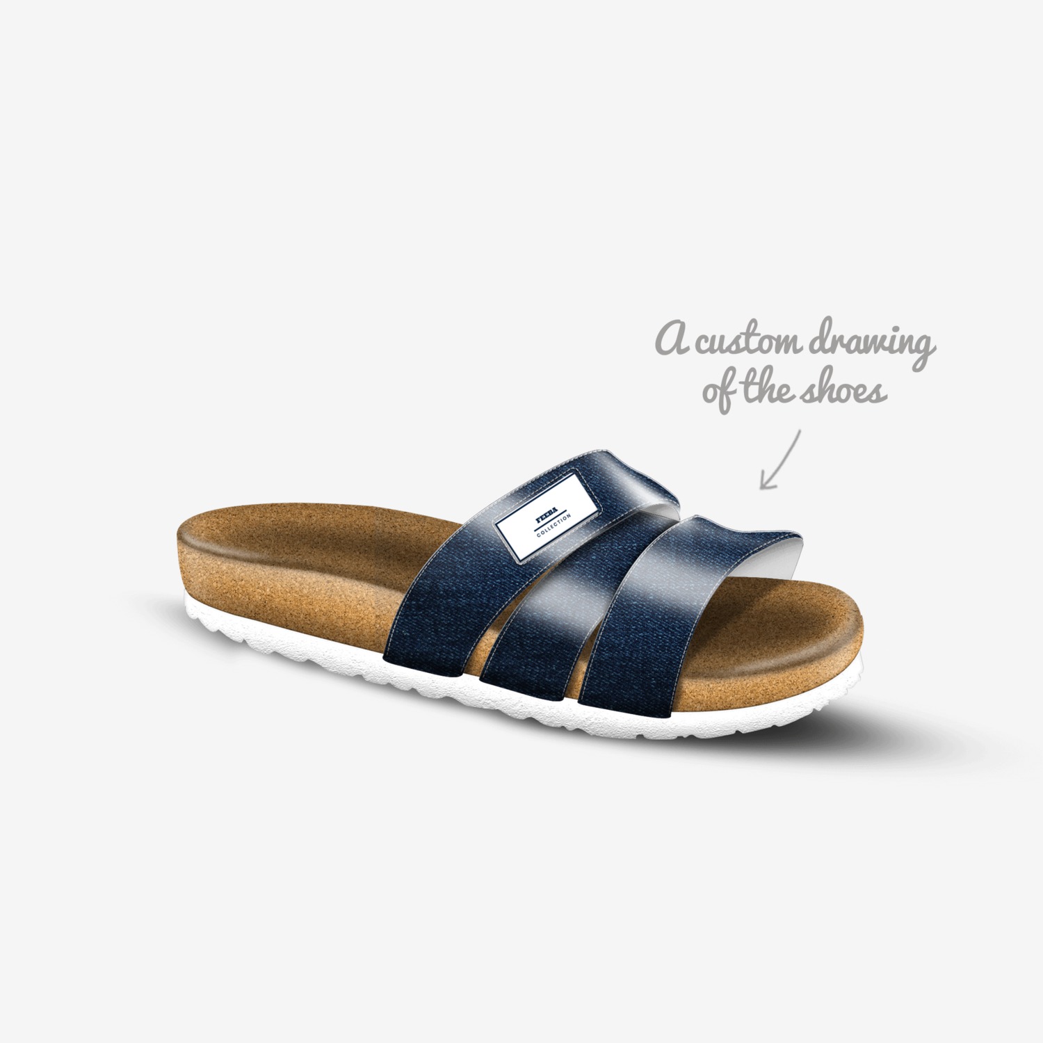 FEEBA custom made in Italy shoes by Dre Acree | Sketch view