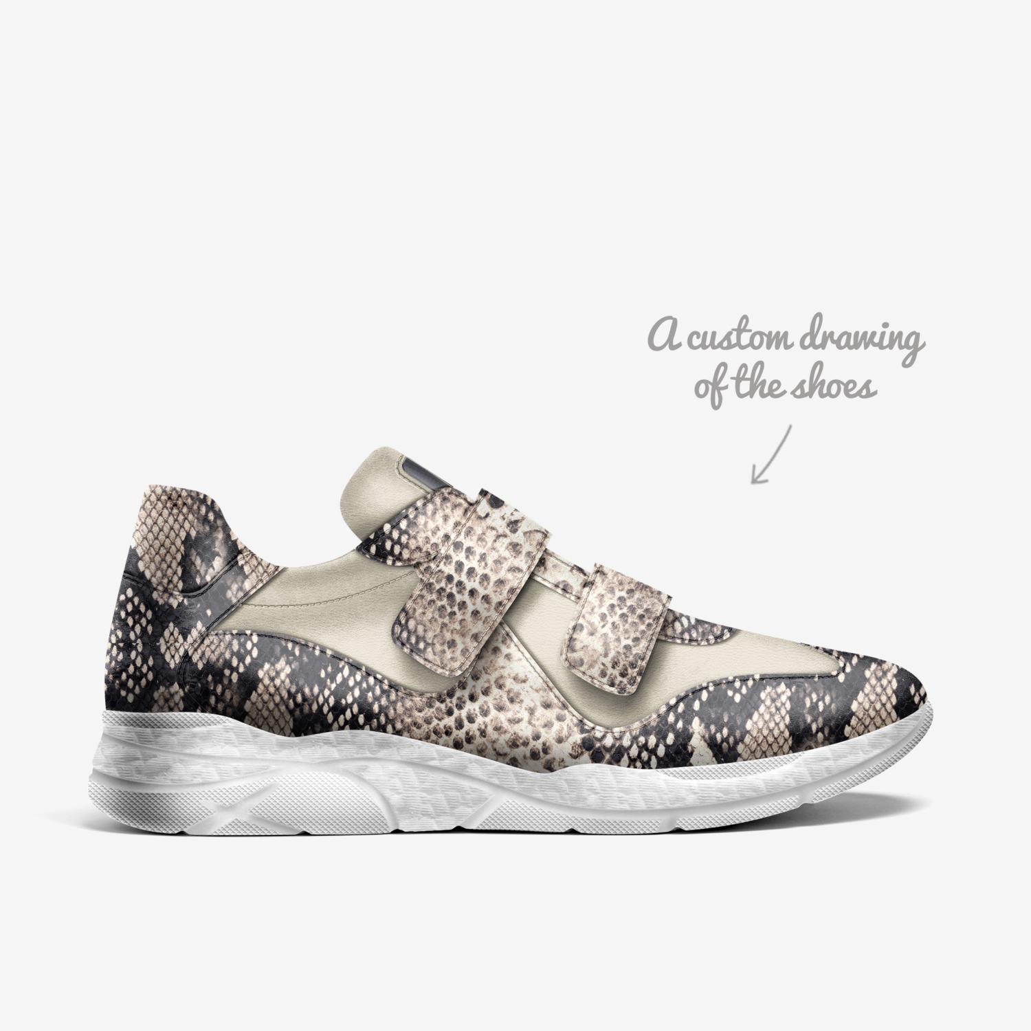 Razza Flats custom made in Italy shoes by Rich King | Sketch view