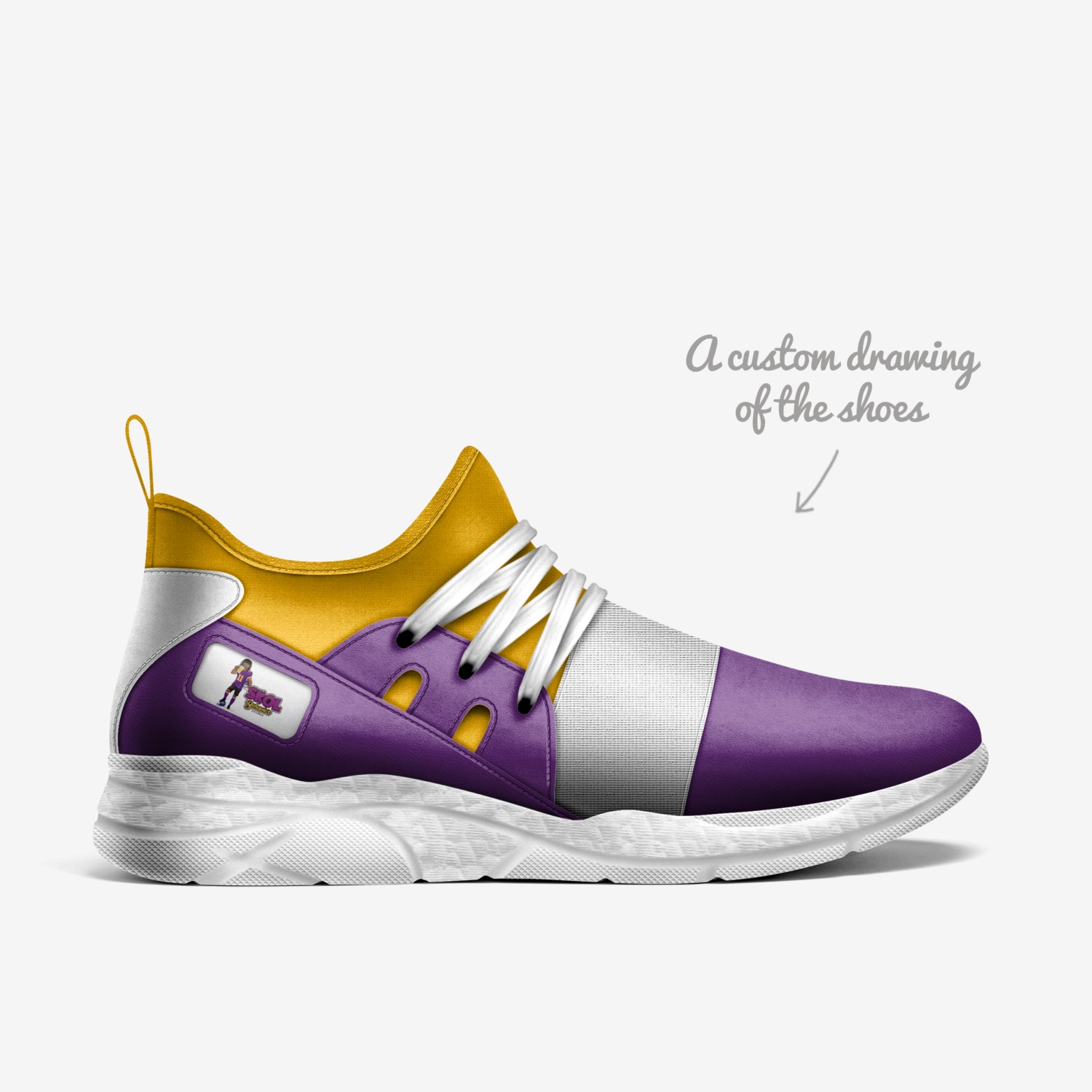 Skol Behavior custom made in Italy shoes by Rico Nevotion | Sketch view
