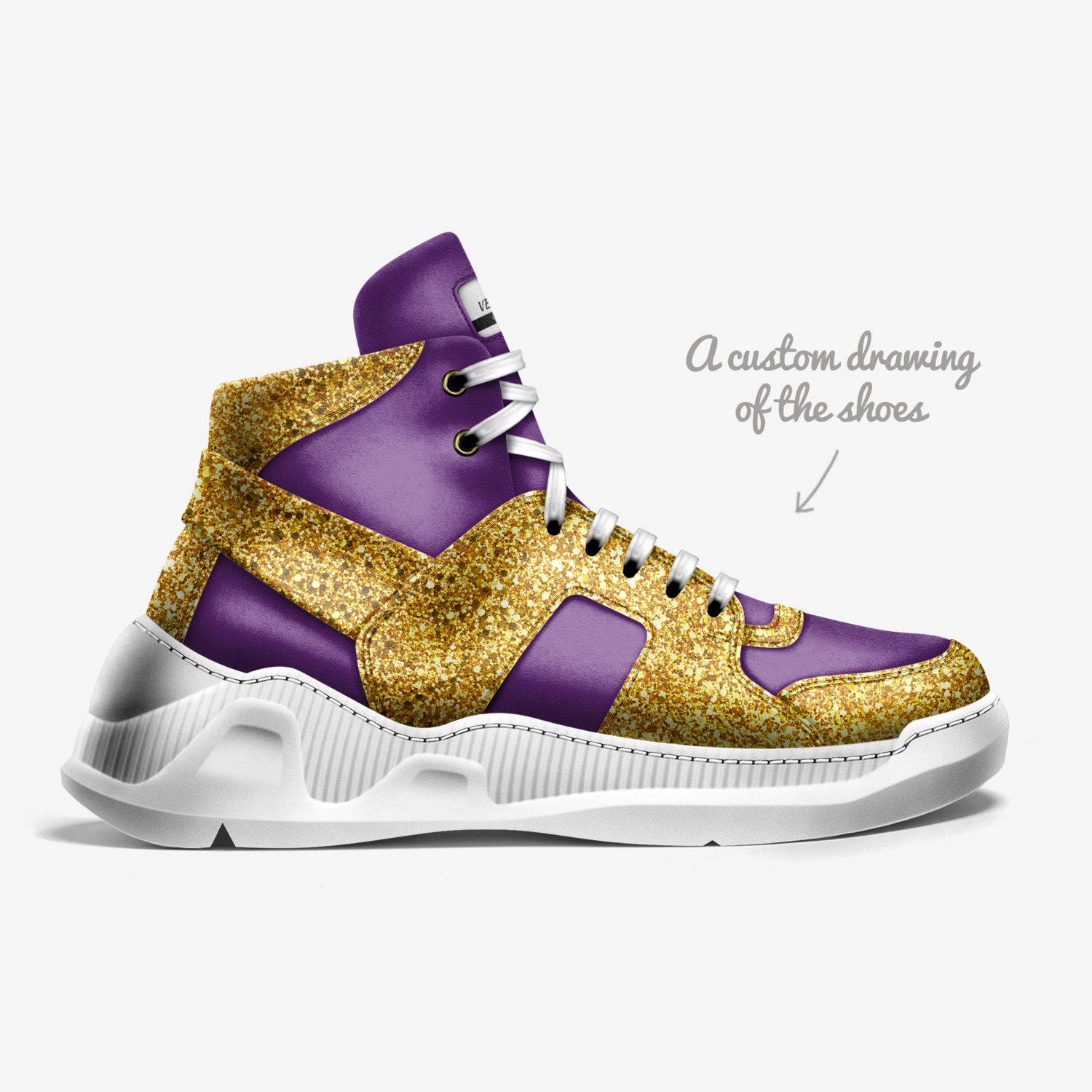 VERDE 2K25 custom made in Italy shoes by Jesse D Green | Sketch view