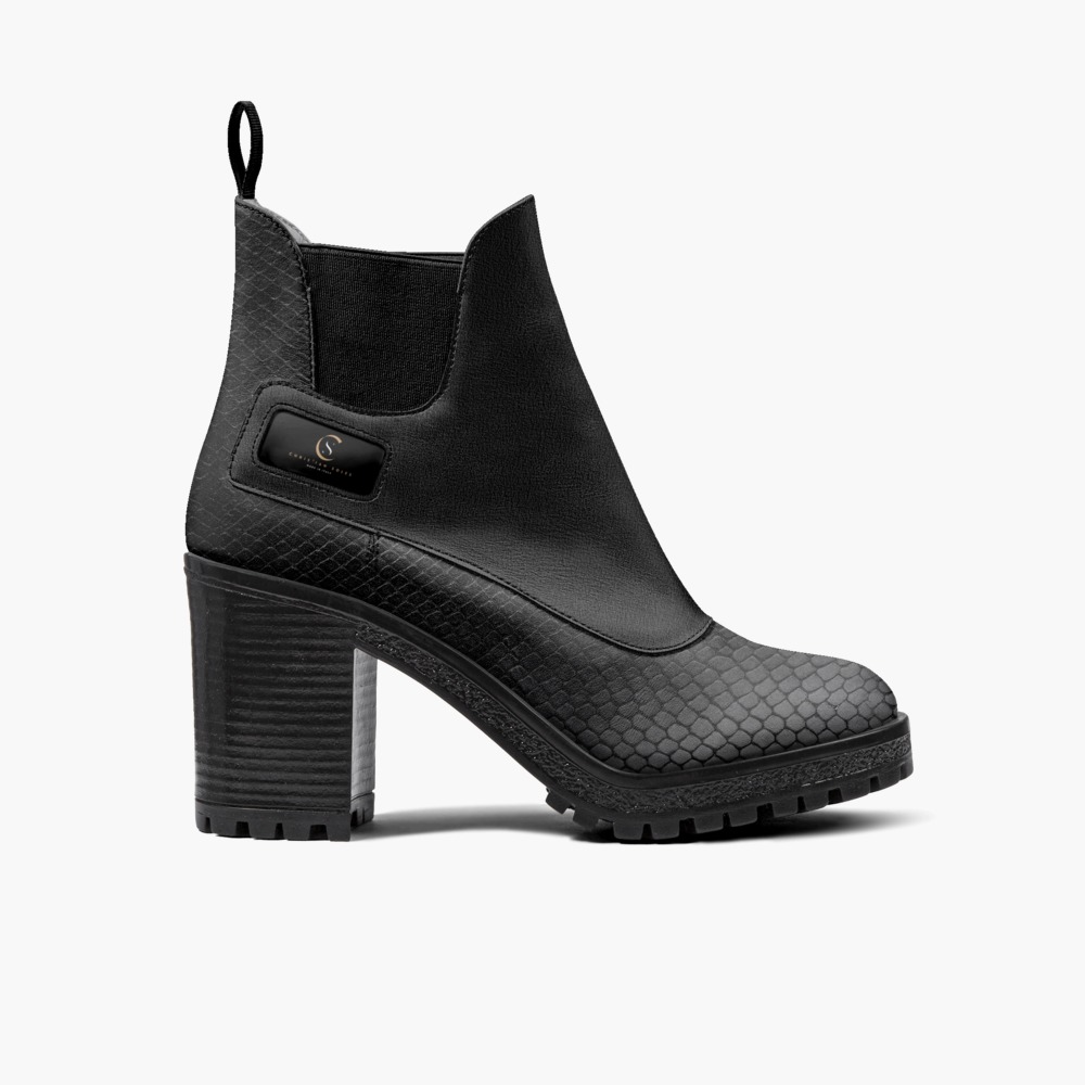 Brigette Boot (Black) limited edition shoe Brigette Boot (Black) artisan made in Italy shoes by Christian Soles Collection