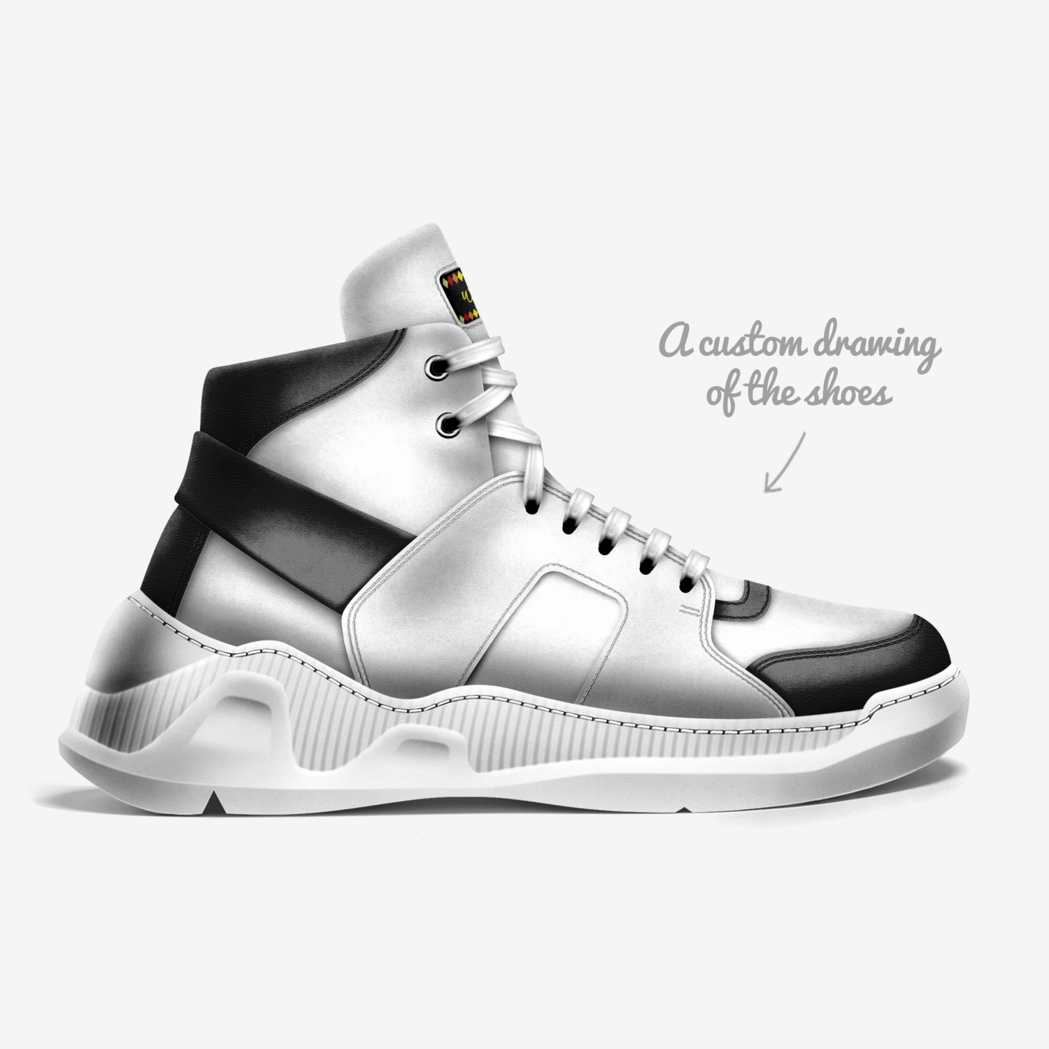 W.F Collection123' custom made in Italy shoes by Reggie Perkins | Sketch view