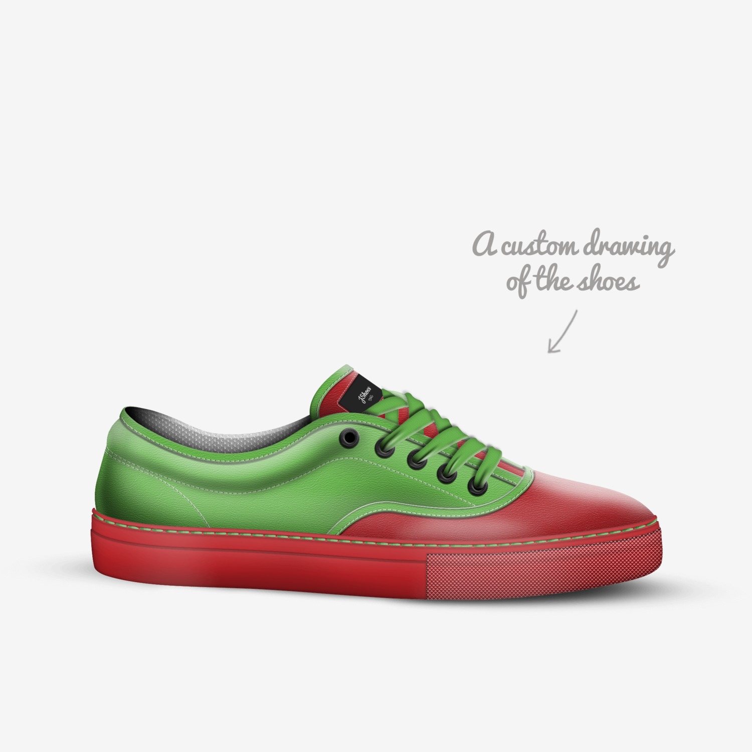 JShoes custom made in Italy shoes by Jessica Greene | Sketch view