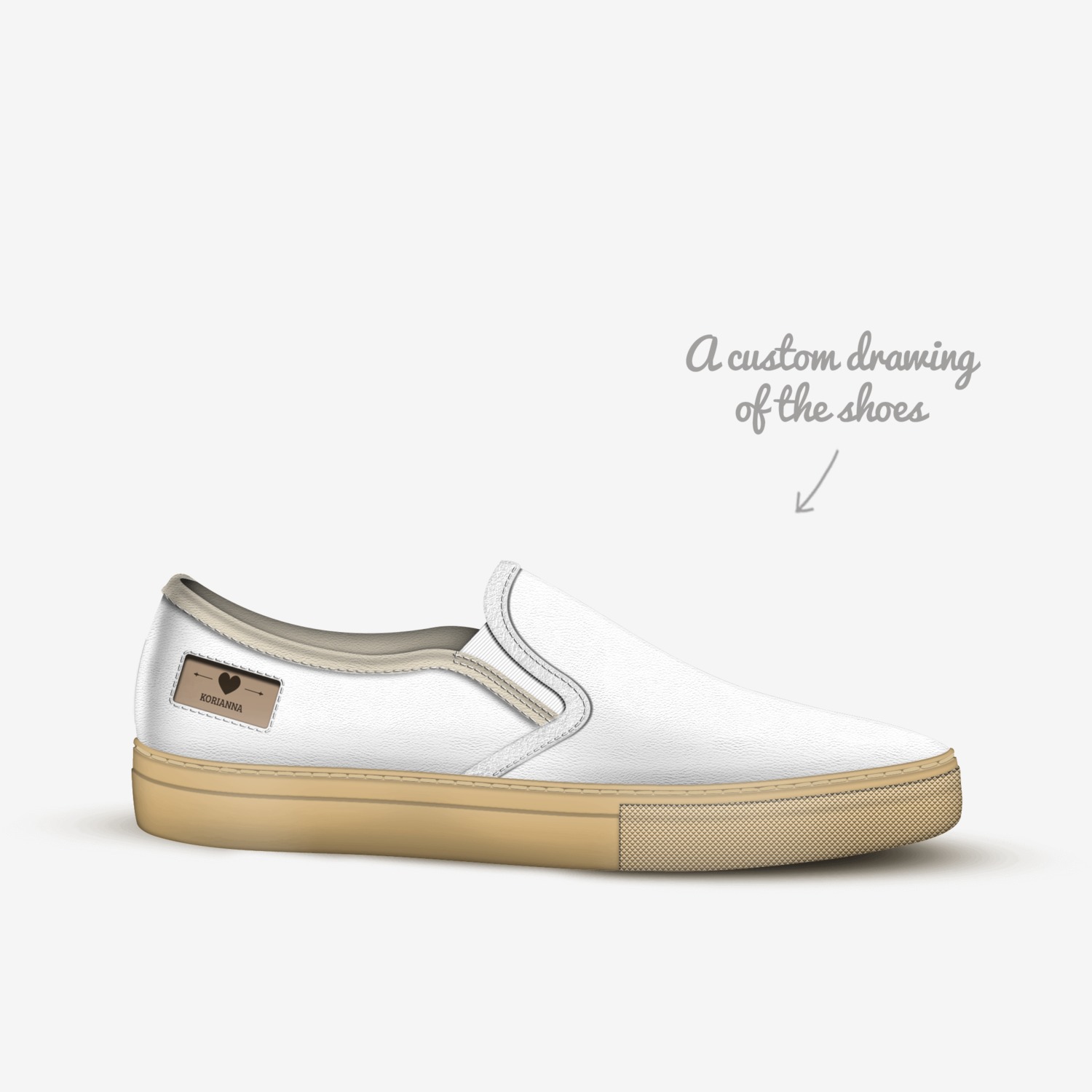 Korianna  custom made in Italy shoes by Jessica Imhoff | Sketch view