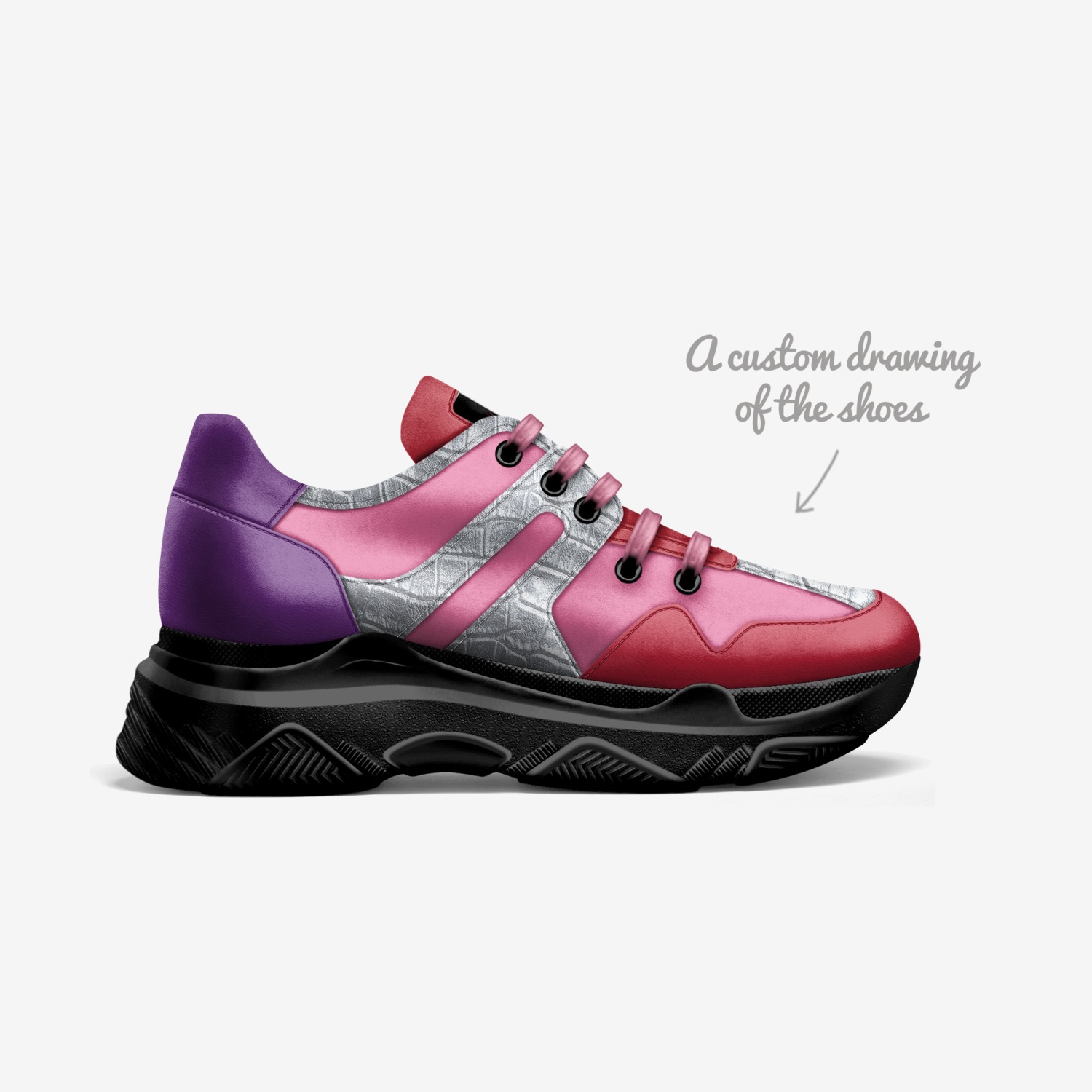 Artifice custom made in Italy shoes by Nadia Monae | Sketch view
